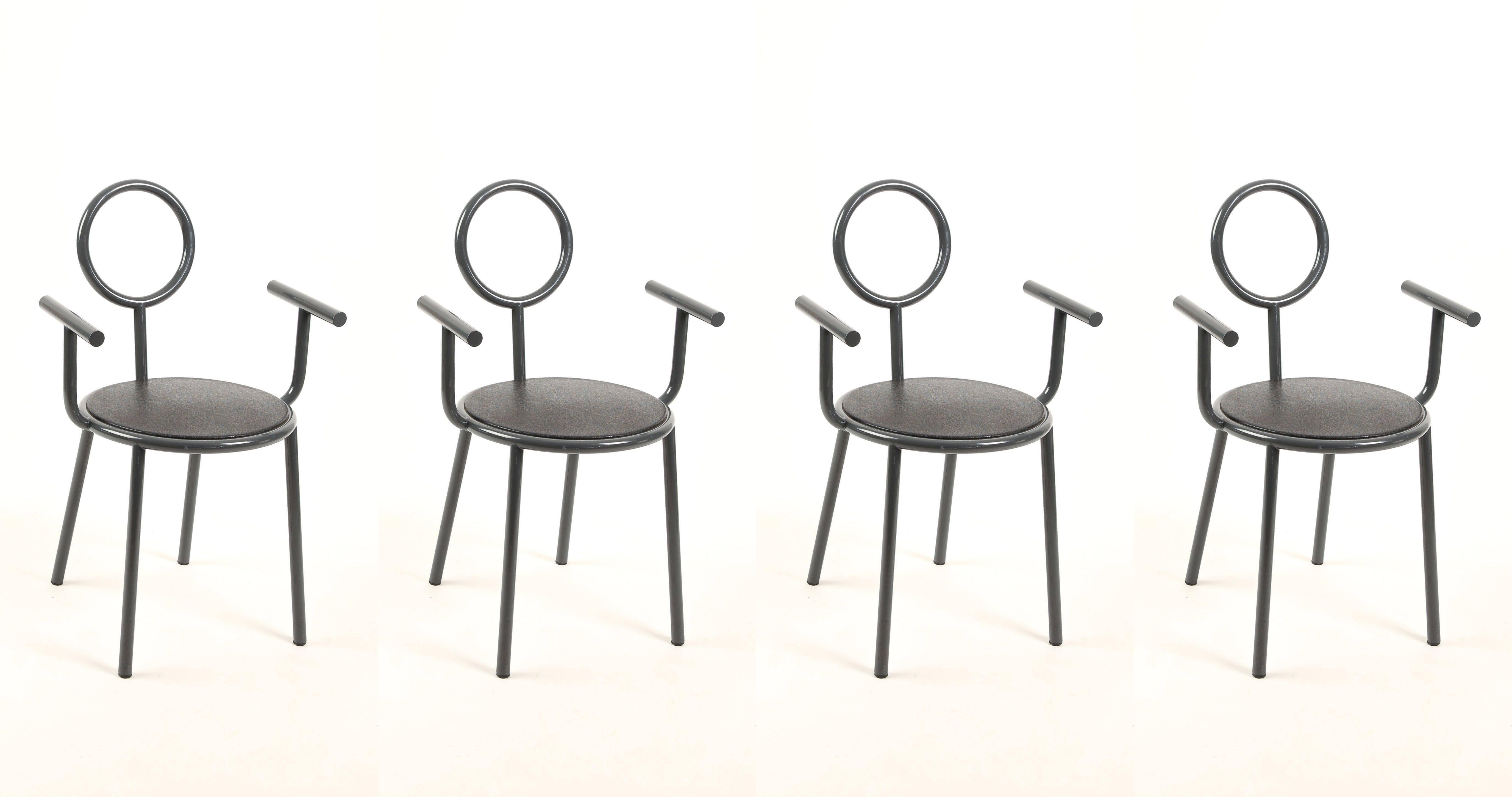 Stelline Memphis Chairs of Alessandro Mendini for Elam Uno, Alchimea Time For Sale 1