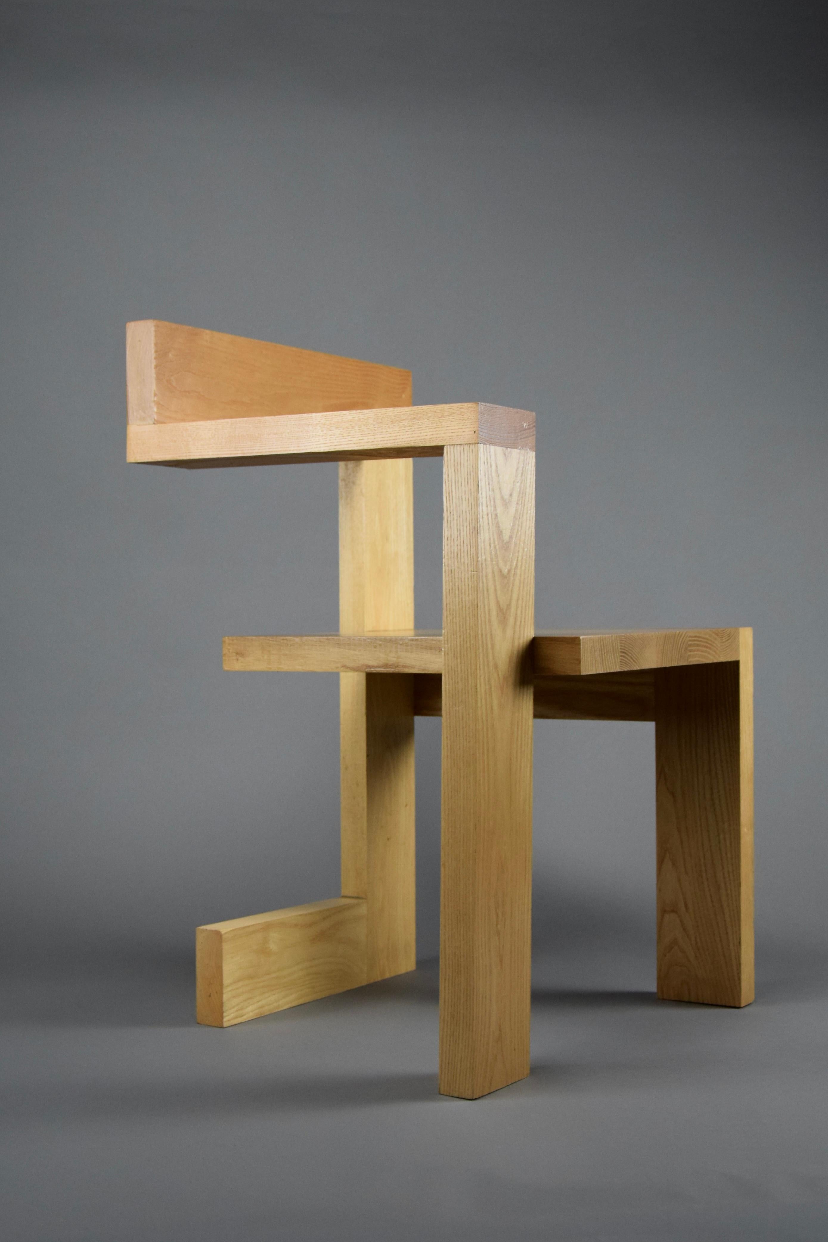 Steltman Chair after Gerrit Rietveld In Good Condition In Weesp, NL