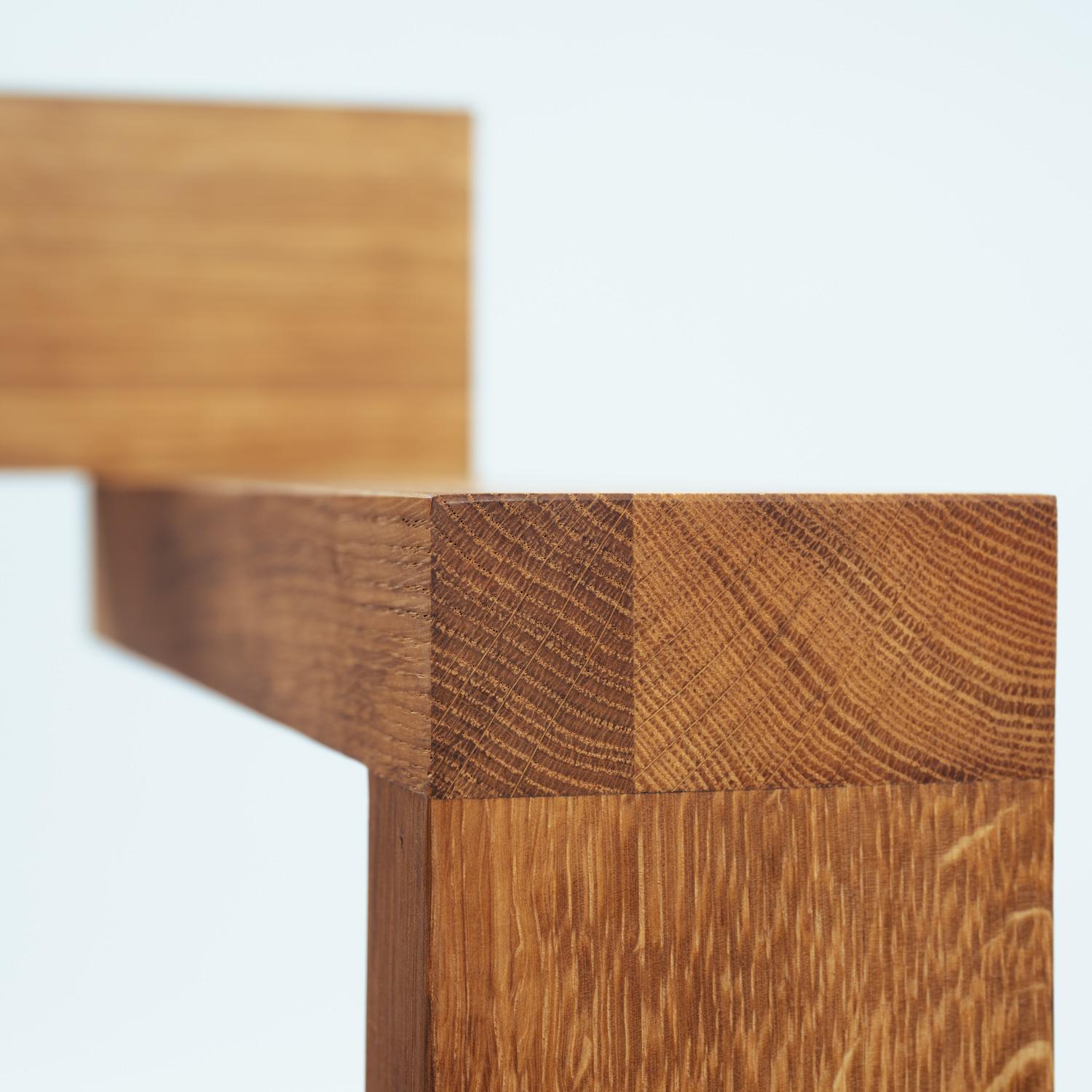 Steltman chair after Gerrit Rietveld in oak, left and right version, set of 2 4