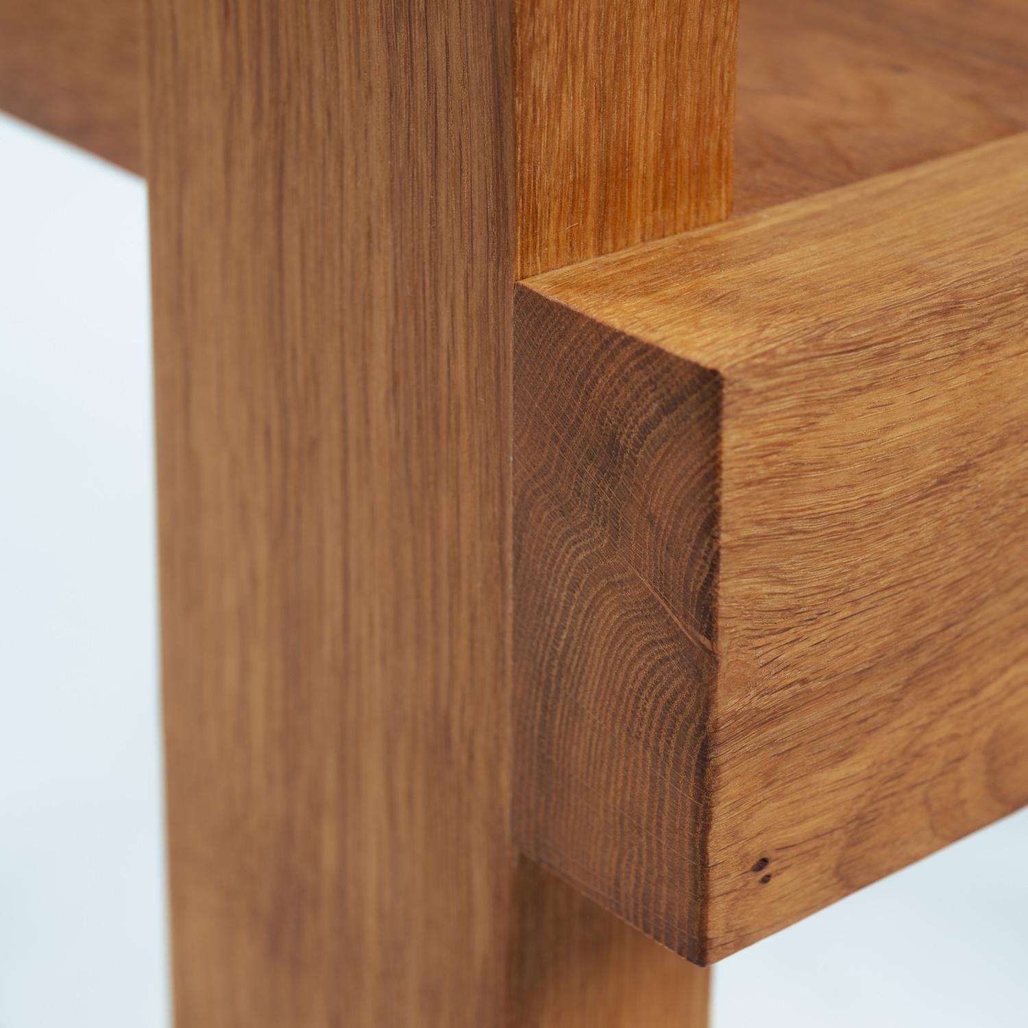 Steltman chair after Gerrit Rietveld in oak, left and right version, set of 2 8