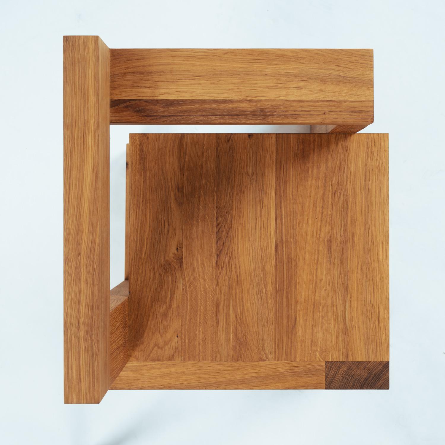 Steltman chair after Gerrit Rietveld in oak, left and right version, set of 2 11
