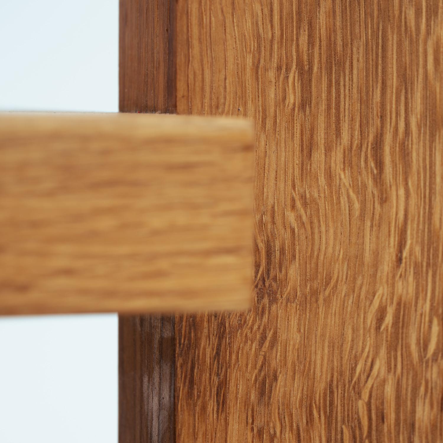 Steltman chair after Gerrit Rietveld in oak, left and right version, set of 2 12
