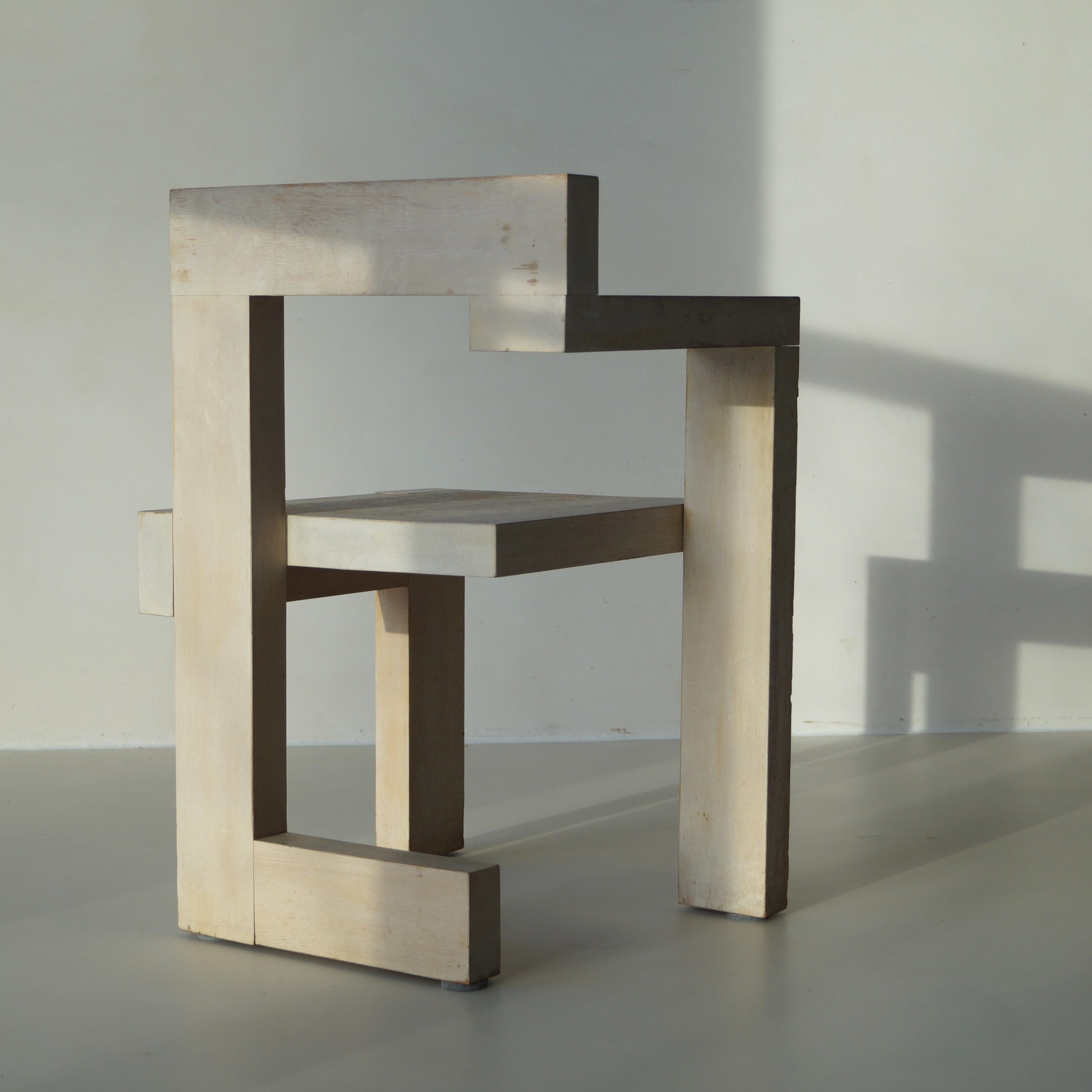 Chaise Steltman de Gerrit Rietveld, double cachet G.A. van de Groenekan & Cassina en vente 2