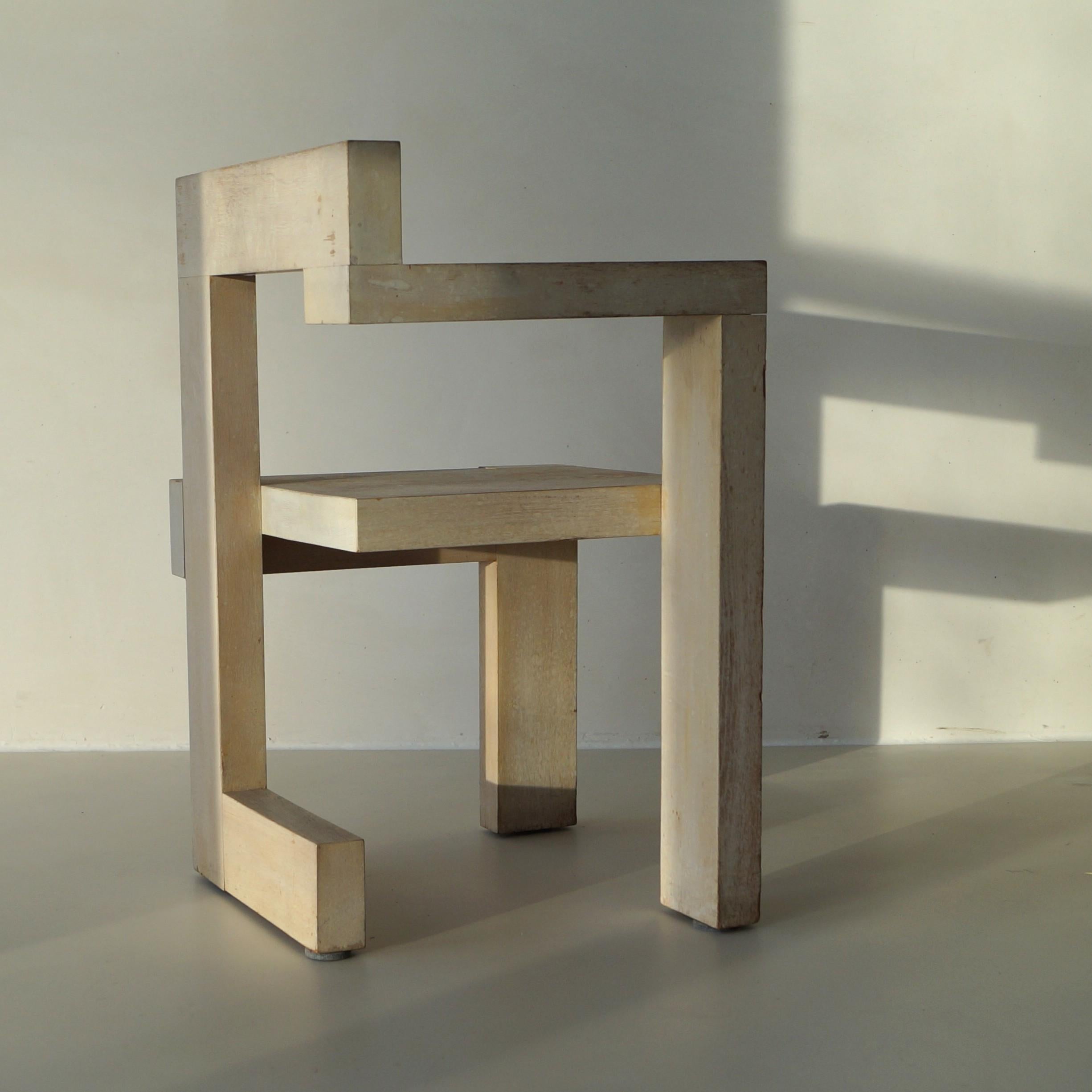 Chaise Steltman de Gerrit Rietveld, double cachet G.A. van de Groenekan & Cassina en vente 5