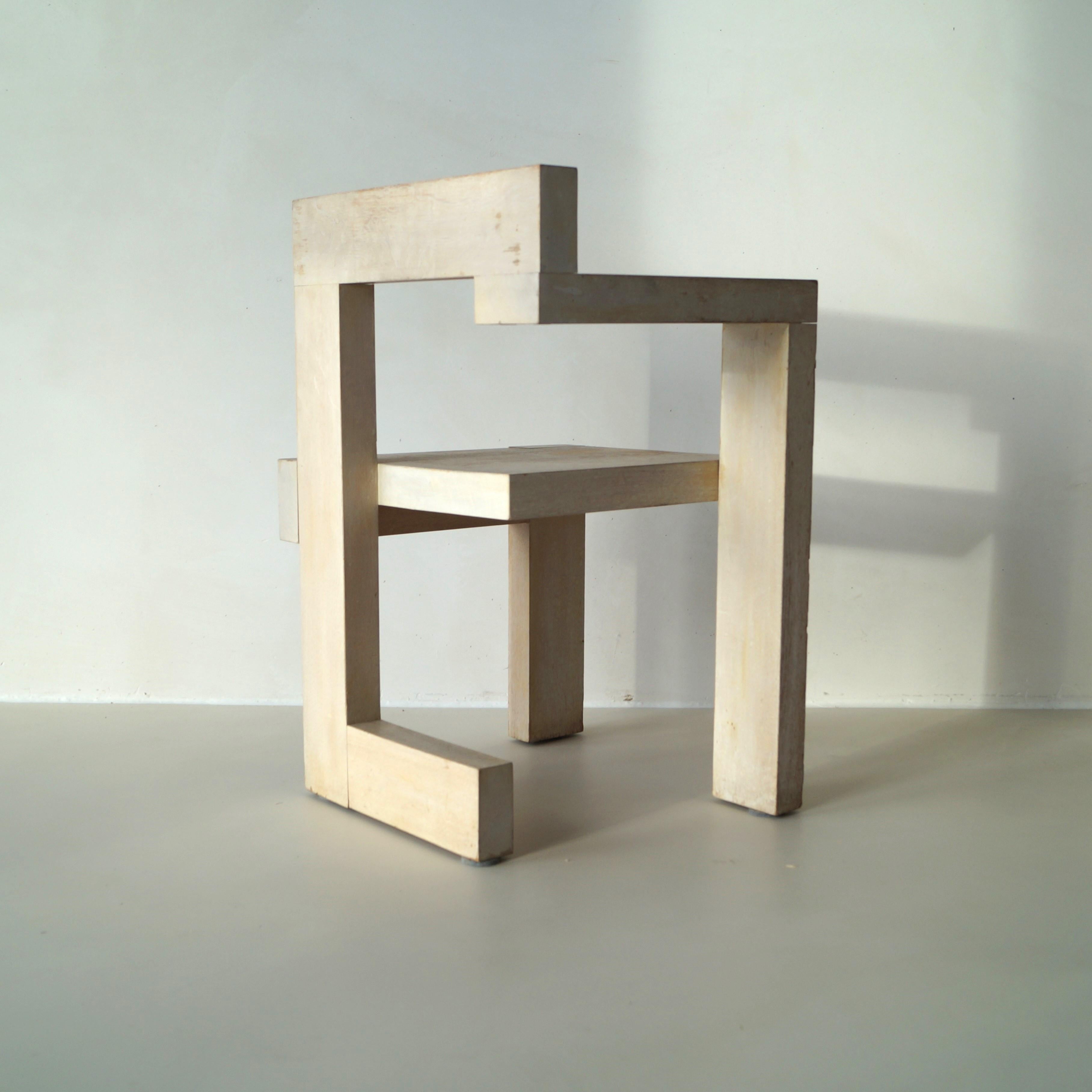 Chaise Steltman de Gerrit Rietveld, double cachet G.A. van de Groenekan & Cassina en vente 9
