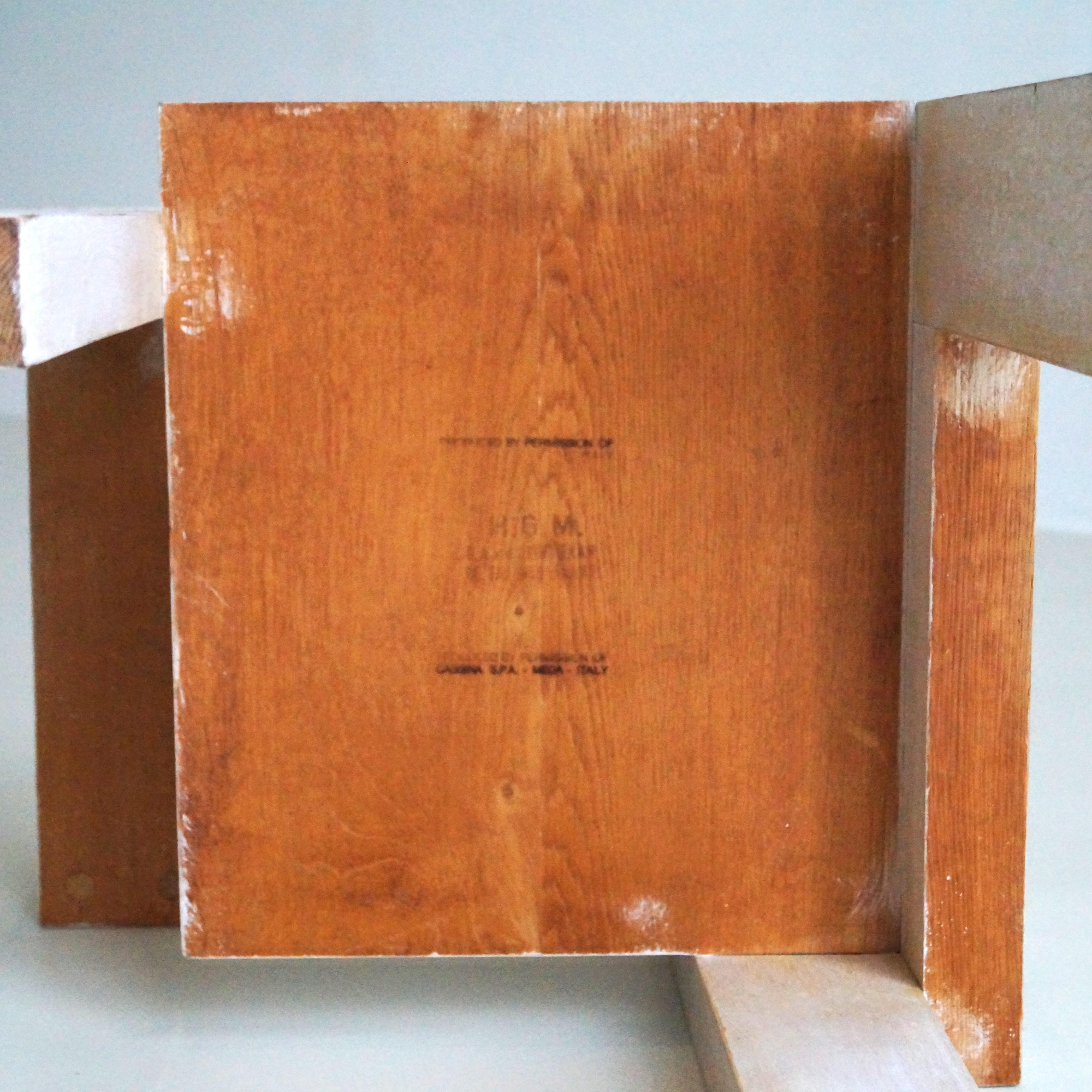 Chaise Steltman de Gerrit Rietveld, double cachet G.A. van de Groenekan & Cassina en vente 11