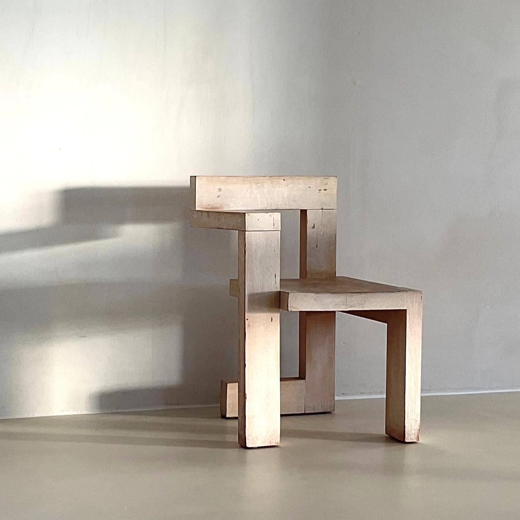 De Stijl Chaise Steltman de Gerrit Rietveld, double cachet G.A. van de Groenekan & Cassina en vente