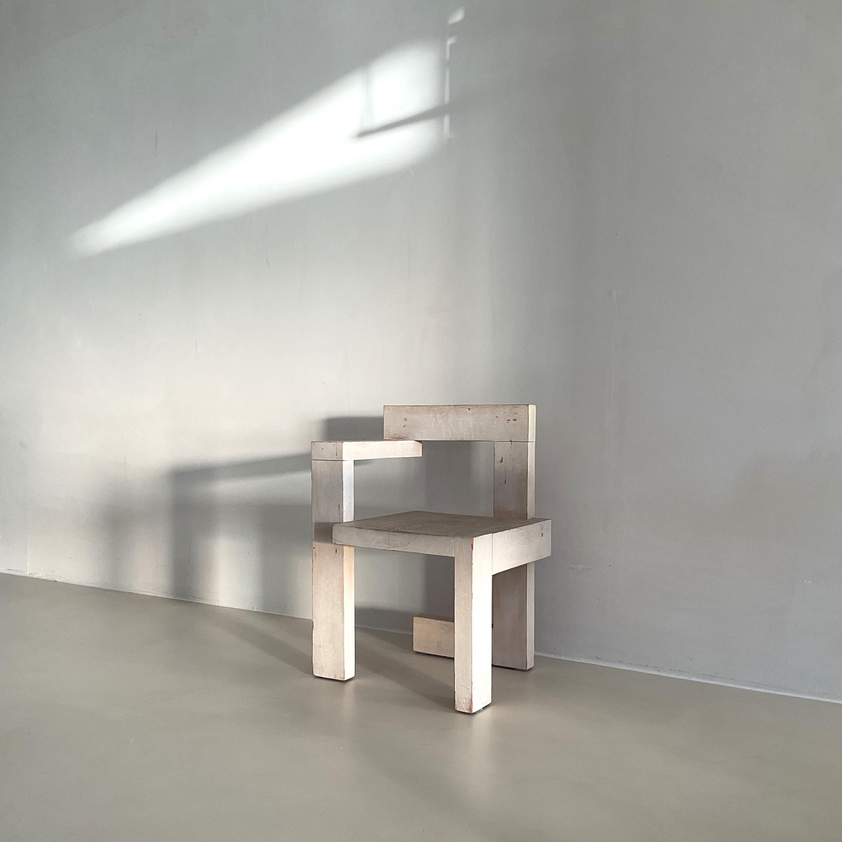 Néerlandais Chaise Steltman de Gerrit Rietveld, double cachet G.A. van de Groenekan & Cassina en vente