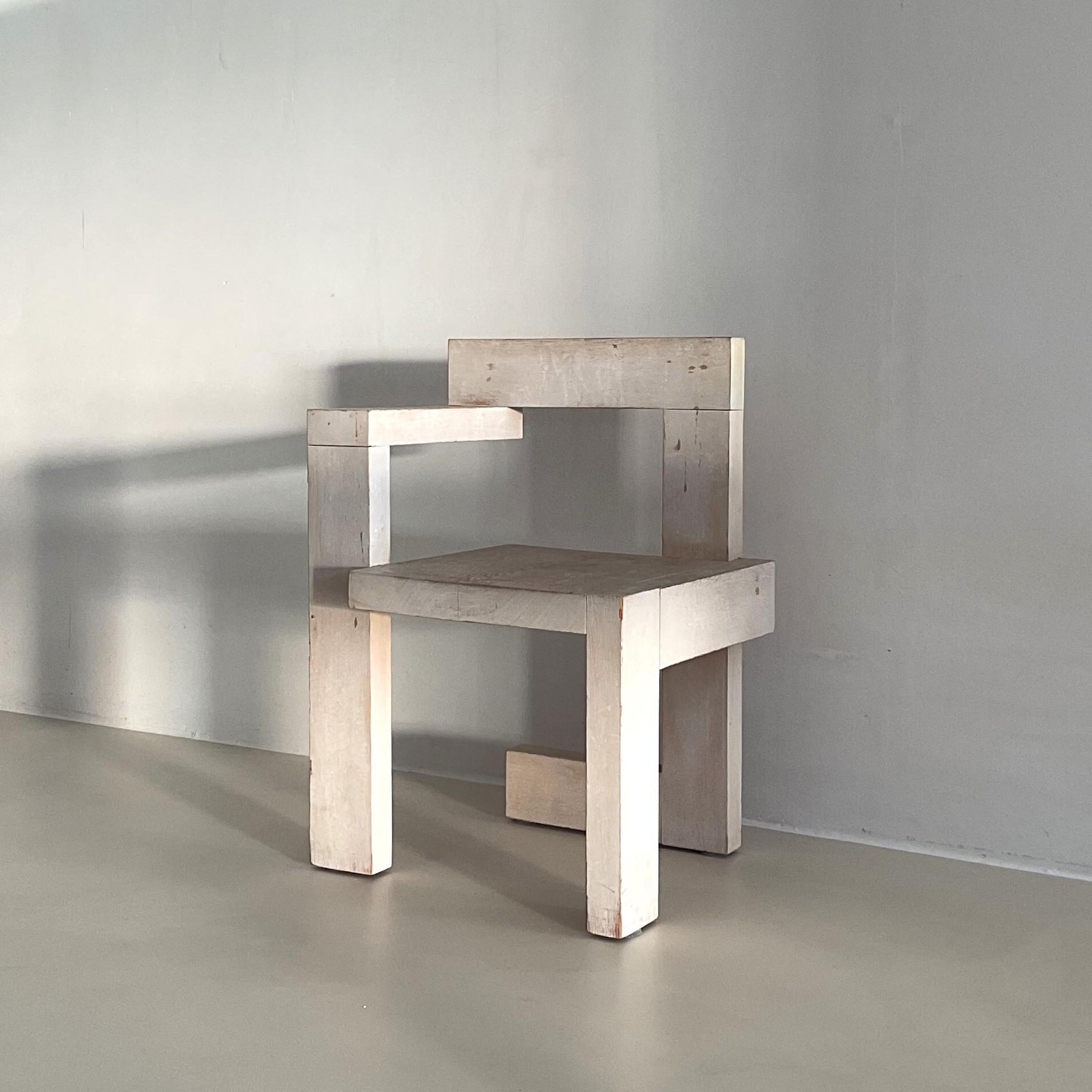 Chaulé Chaise Steltman de Gerrit Rietveld, double cachet G.A. van de Groenekan & Cassina en vente