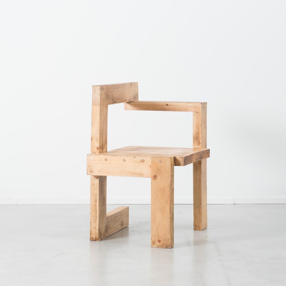 Gerrit Rietveld’s work has been of great importance to the development of architects and designers like Breuer and Aalto. The iconic Steltman chair was originally designed by Rietveld as a commission for the Steltman jewellery store in the
