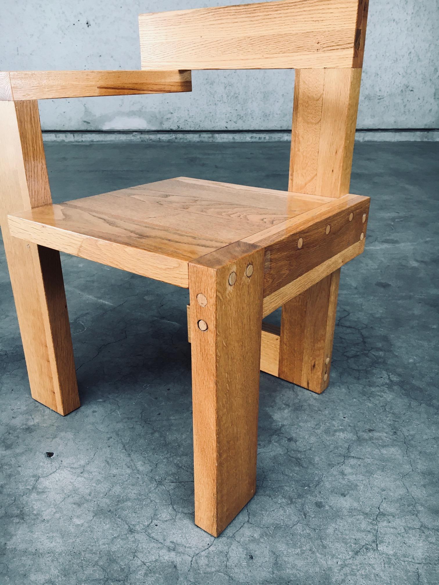 Chaise de design déconstruitisteSTELTMAN d'après Gerrit Rietveld en vente 3