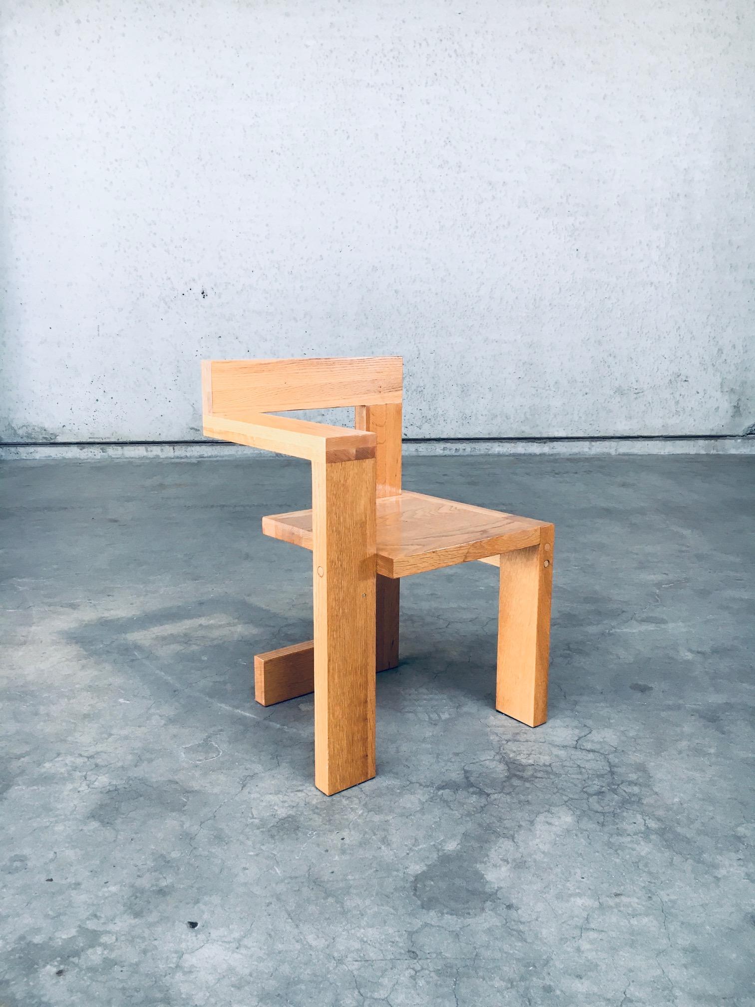 Mid-Century Modern Chaise de design déconstruitisteSTELTMAN d'après Gerrit Rietveld en vente
