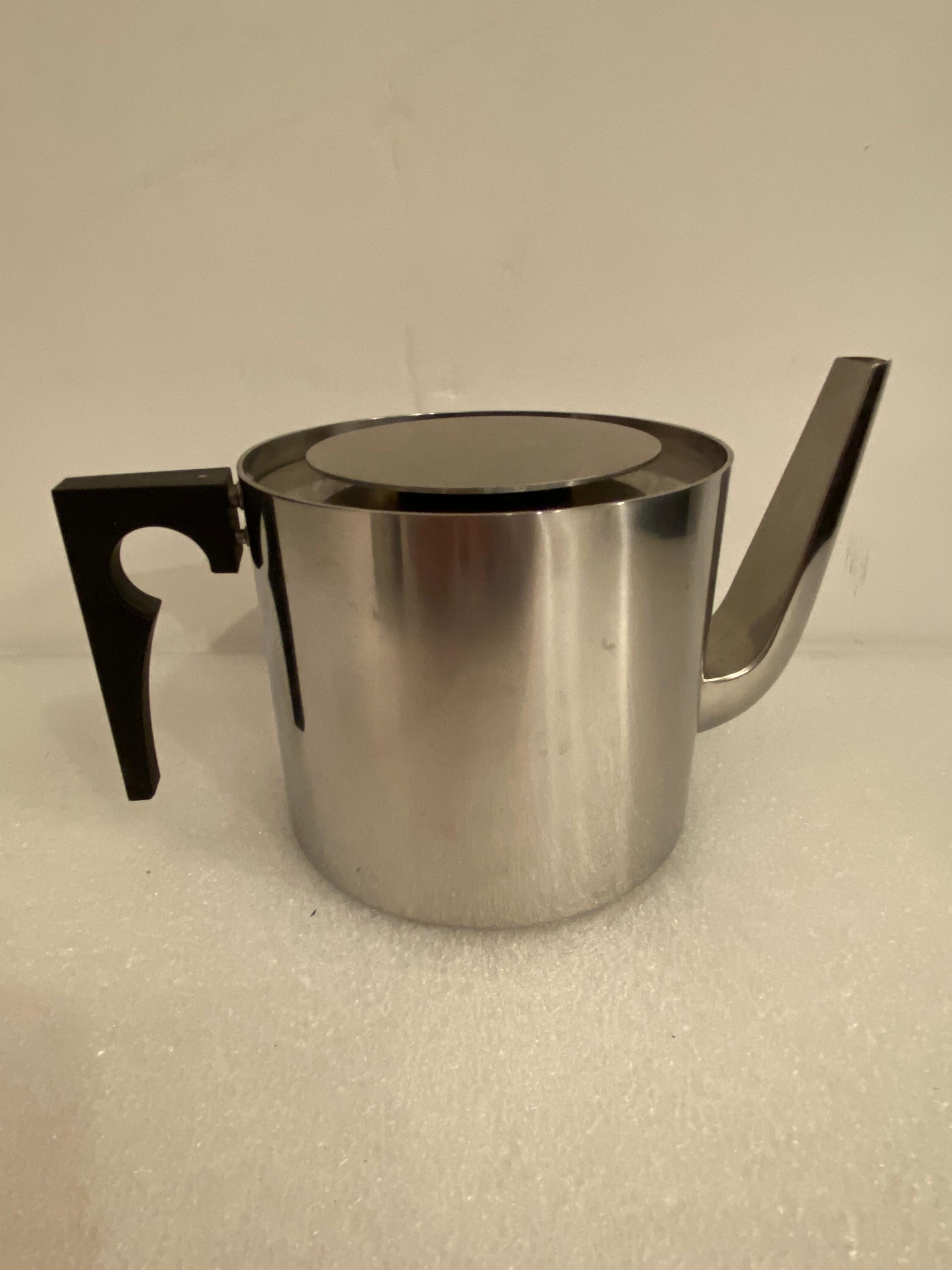 Danish Stelton Anniversary Edition Hot Water Pitcher and Teapot Set For Sale