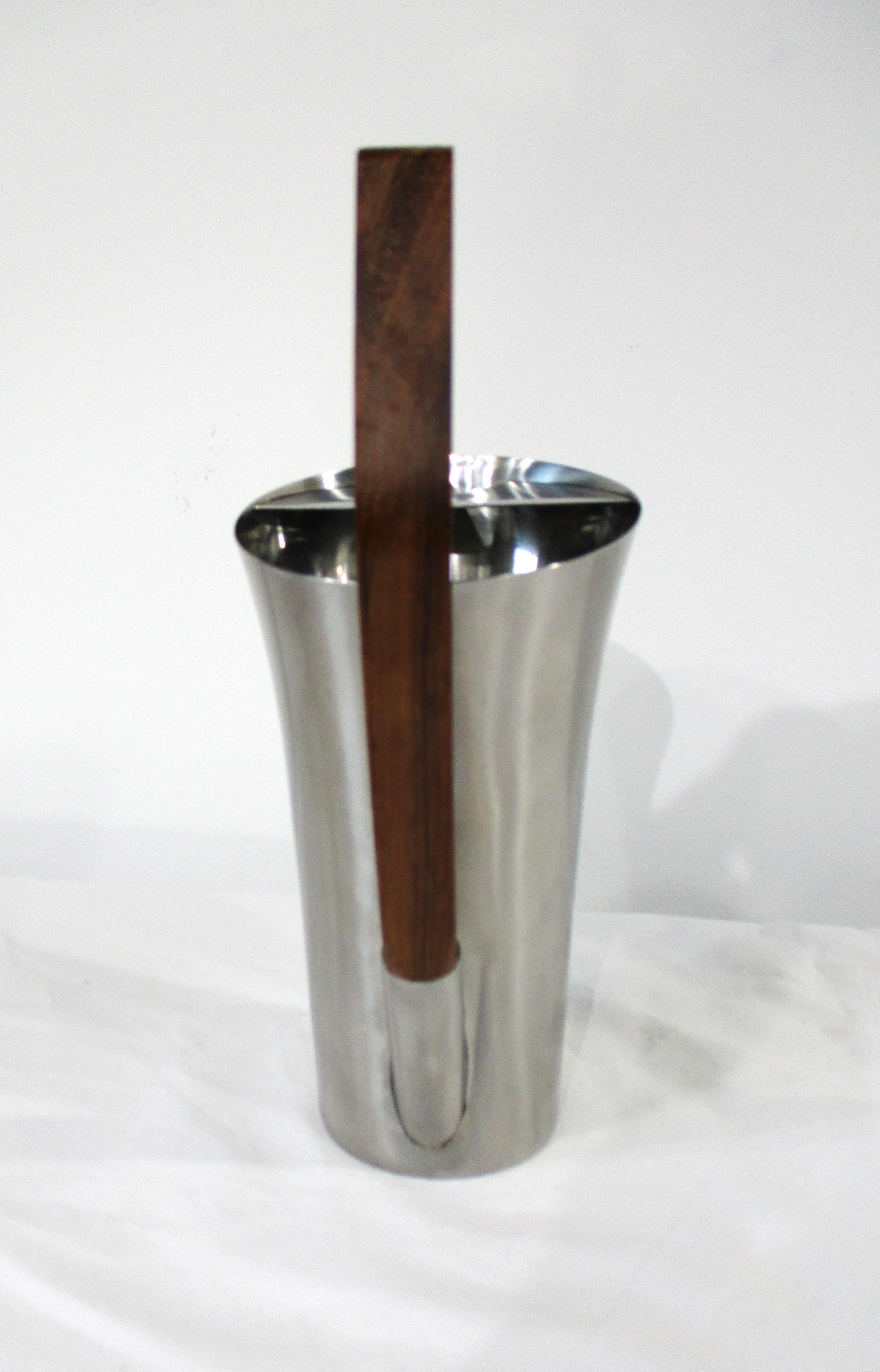 Danish Stelton Arne Jacobsen Martini pitcher in Stainless Rosewood Denmark For Sale