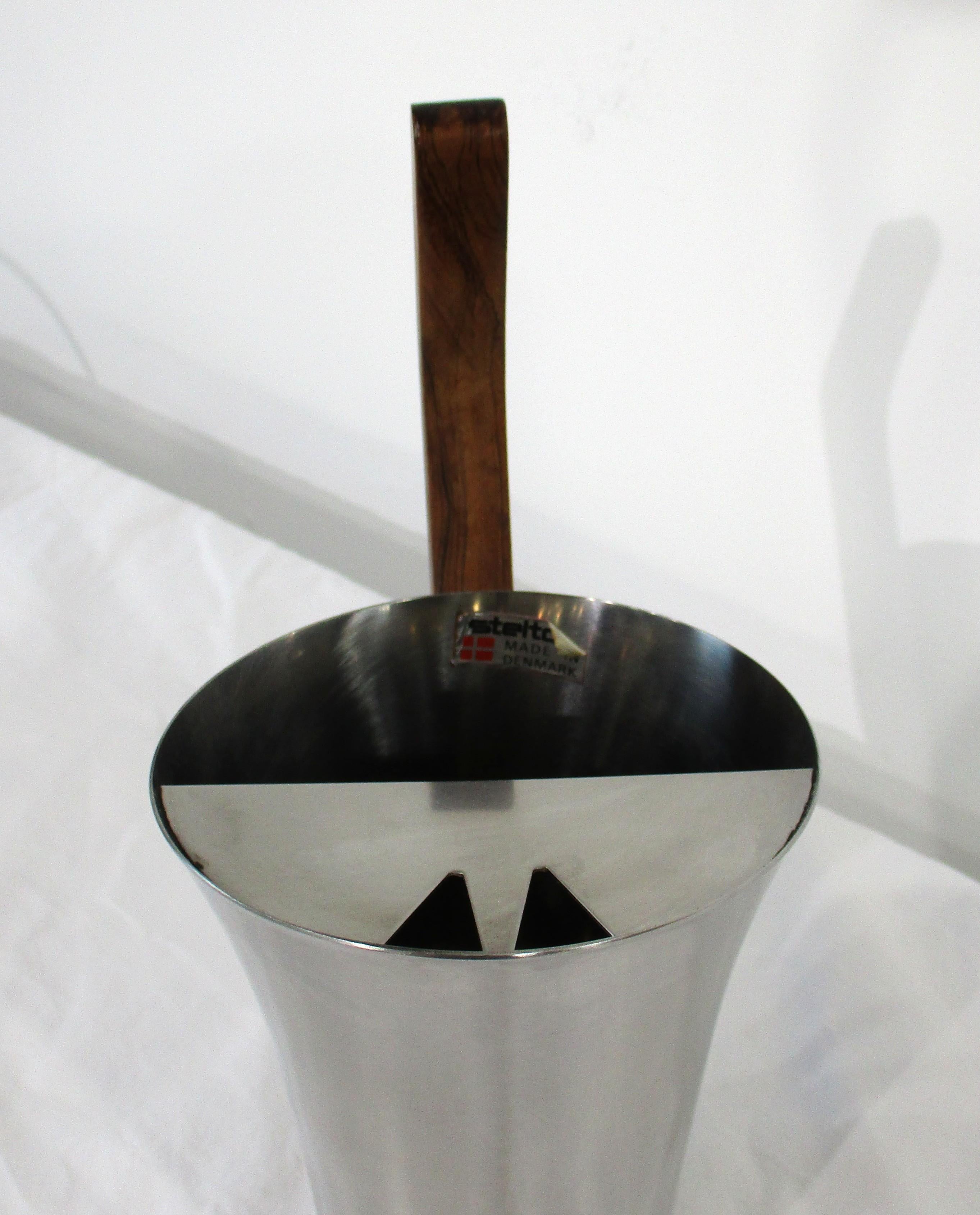 20th Century Stelton Arne Jacobsen Martini pitcher in Stainless Rosewood Denmark For Sale