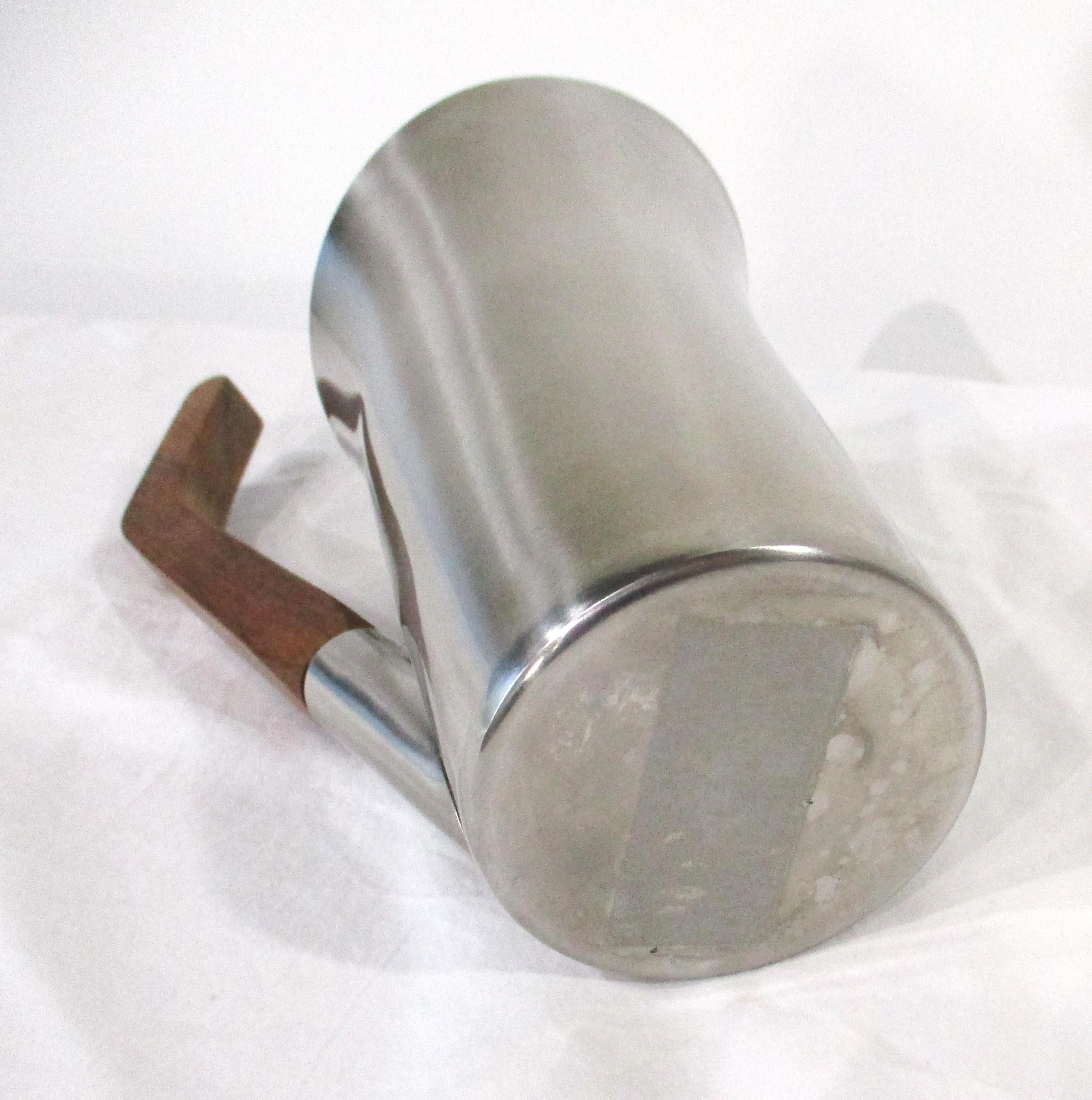 Stainless Steel Stelton Arne Jacobsen Martini pitcher in Stainless Rosewood Denmark For Sale
