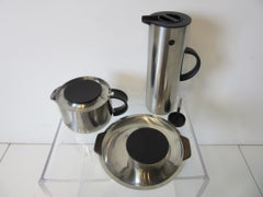 Stelton Pitcher / Tea Pot / Sugar Bowl / Tray 4 Pieces, Set Denmark