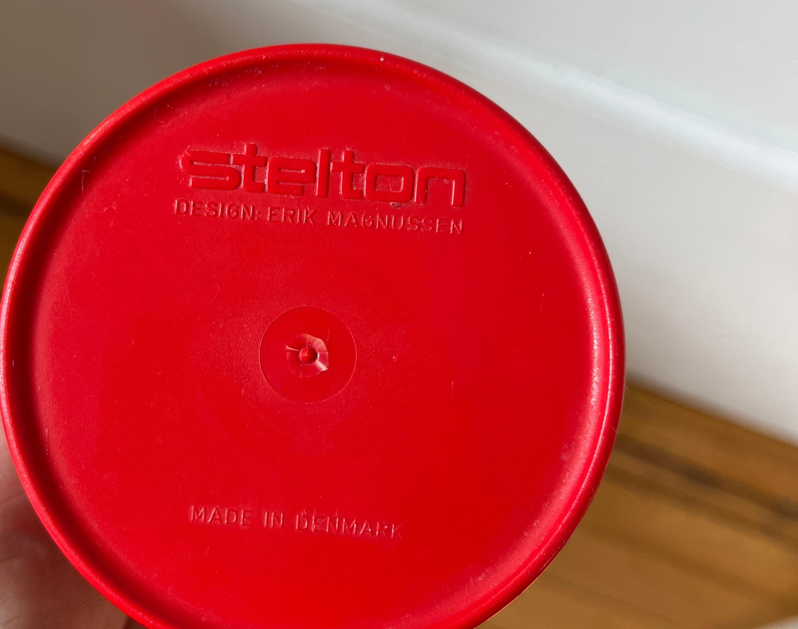 Stelton Service Set by Erik Magnussun, Denmark, 1970s, Red and White Mixed Set For Sale 2