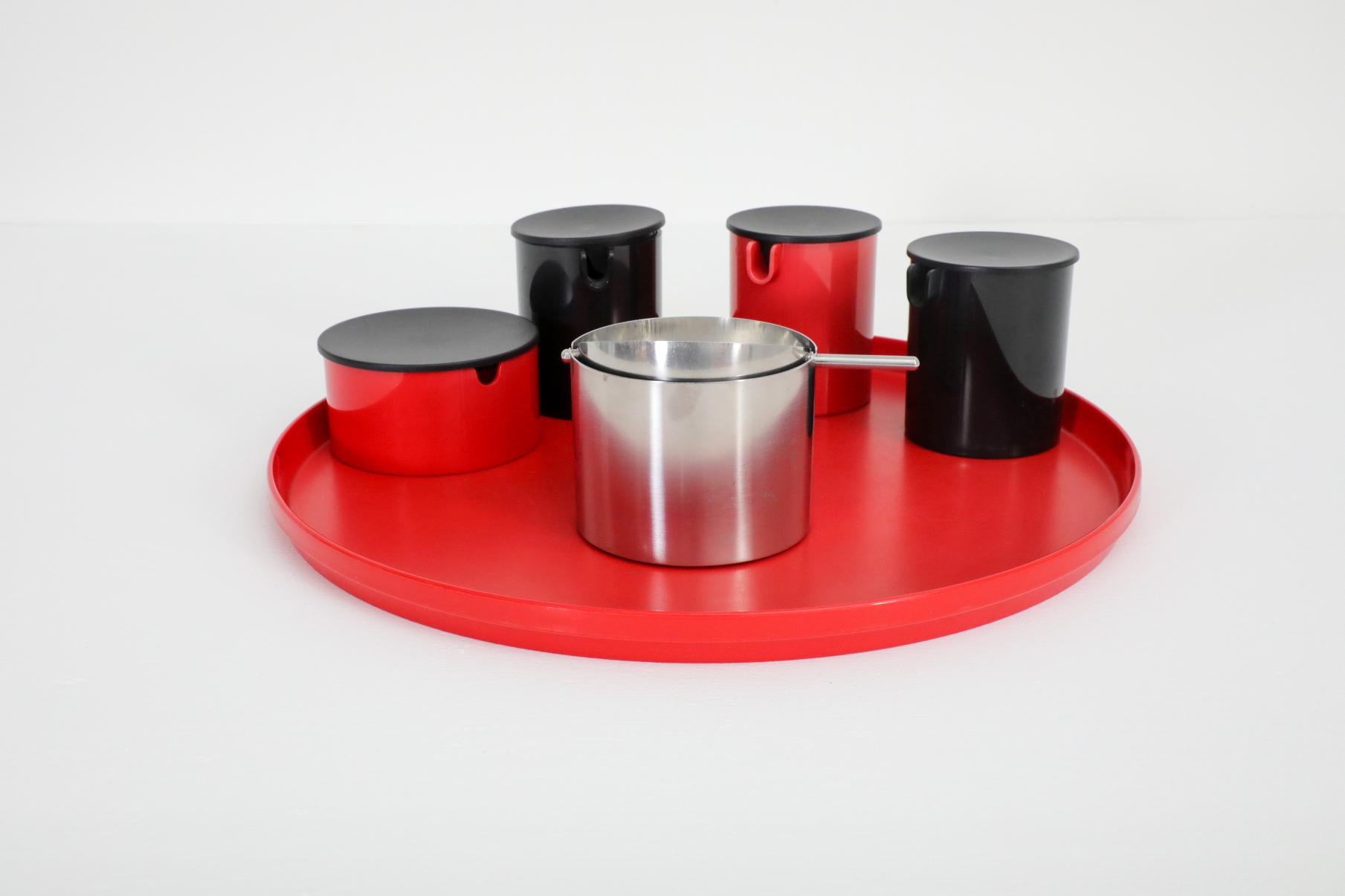 Stelton Serving Tray and Service Set by Erik Magnussen, Denmark, 1970s For Sale 3