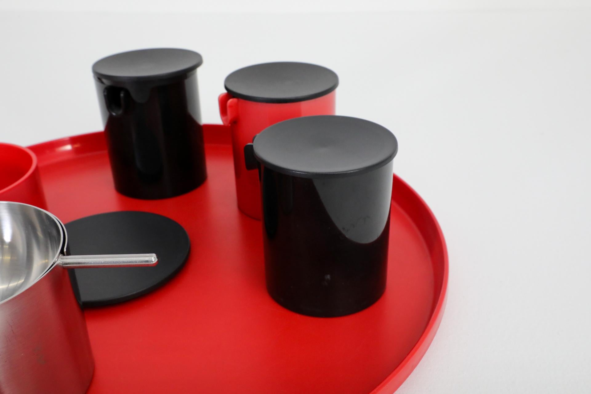 Stelton Serving Tray and Service Set by Erik Magnussen, Denmark, 1970s For Sale 7