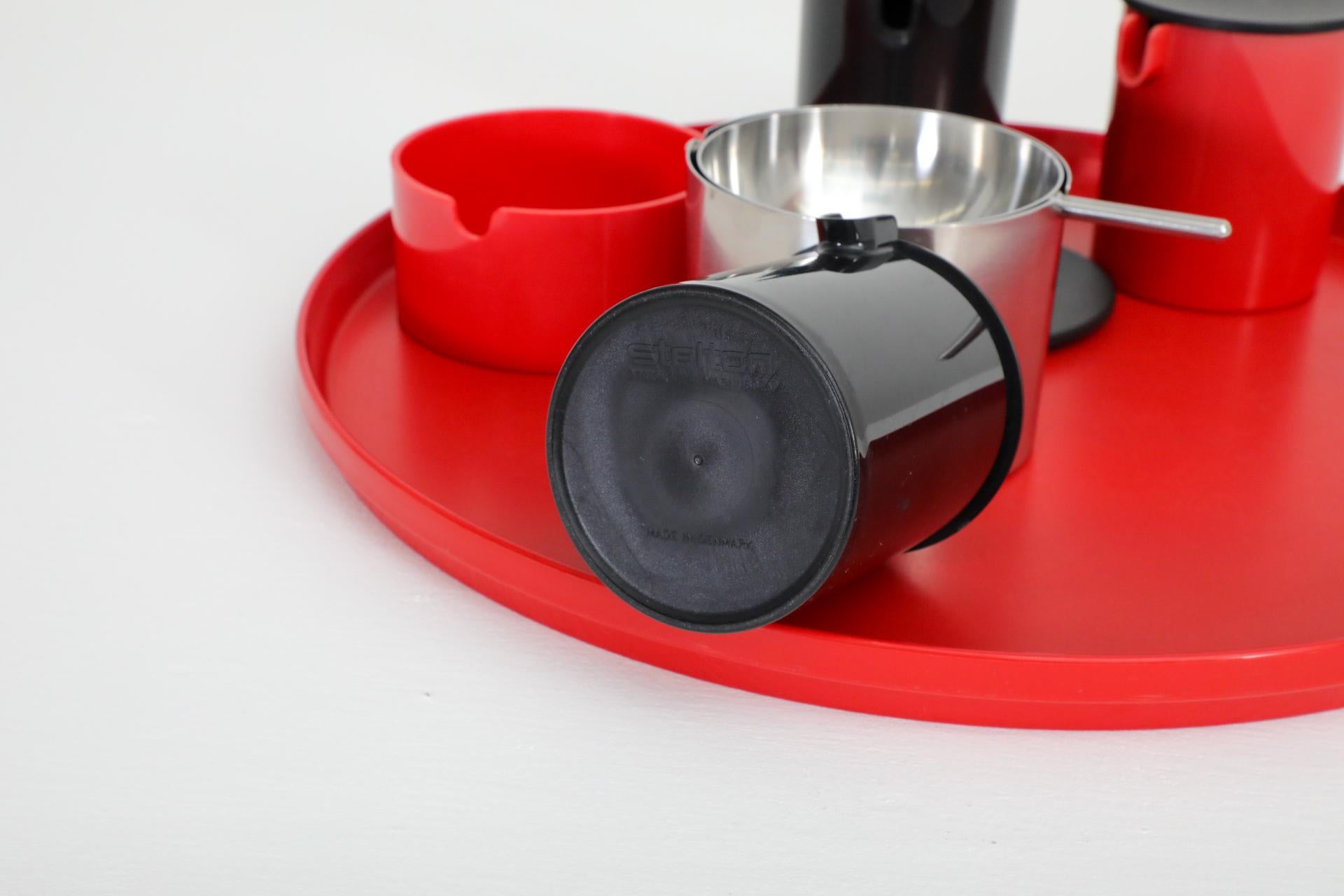 Stelton Serving Tray and Service Set by Erik Magnussen, Denmark, 1970s For Sale 8