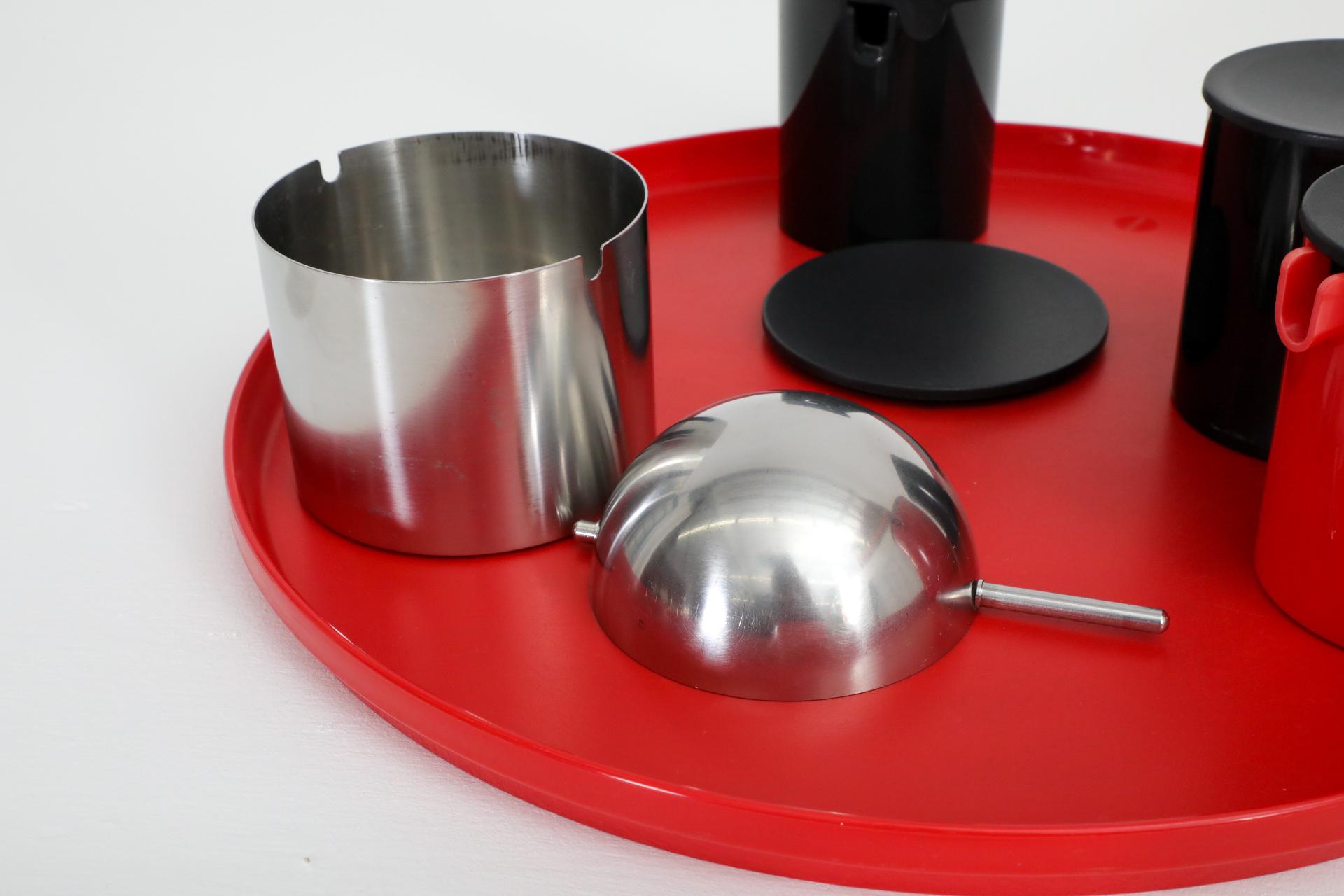 Stelton Serving Tray and Service Set by Erik Magnussen, Denmark, 1970s For Sale 10