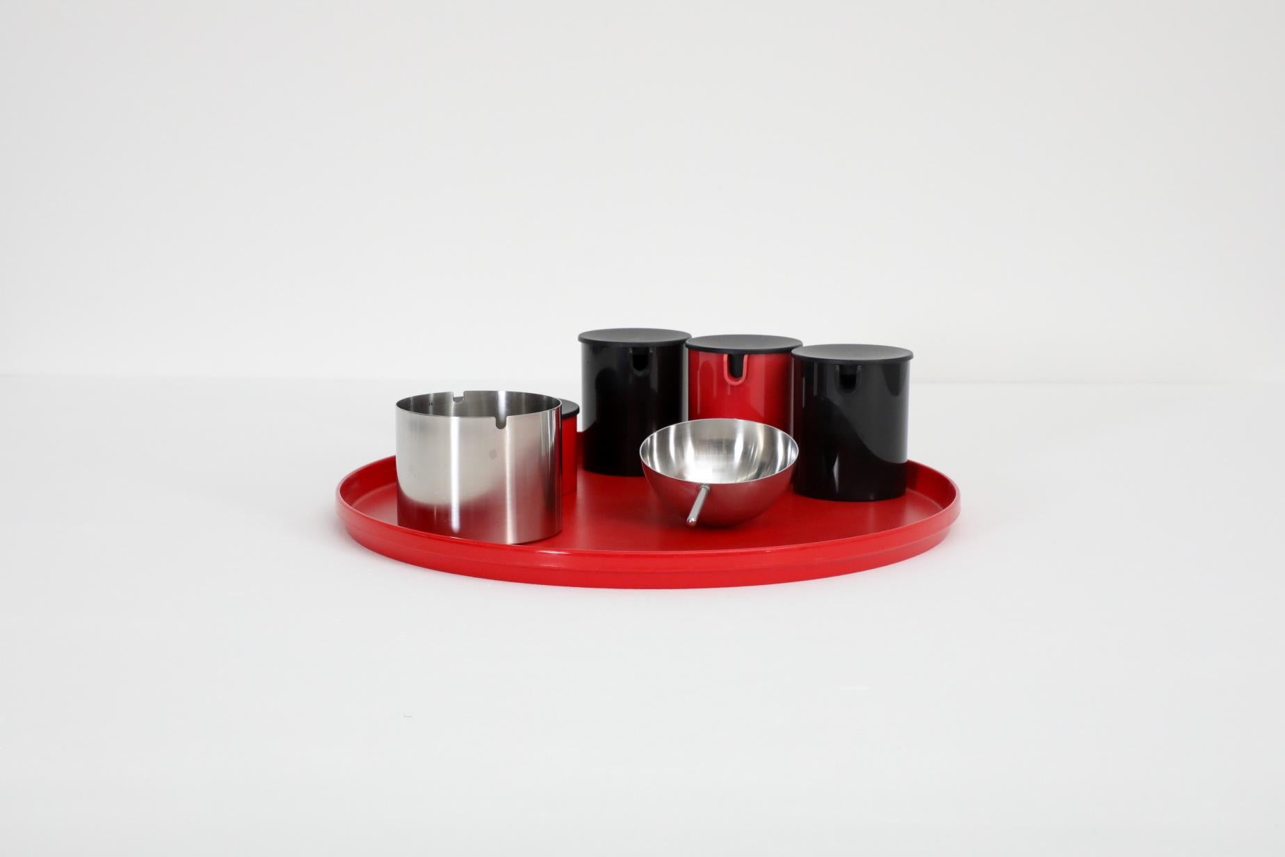 Space Age Stelton Serving Tray and Service Set by Erik Magnussen, Denmark, 1970s For Sale