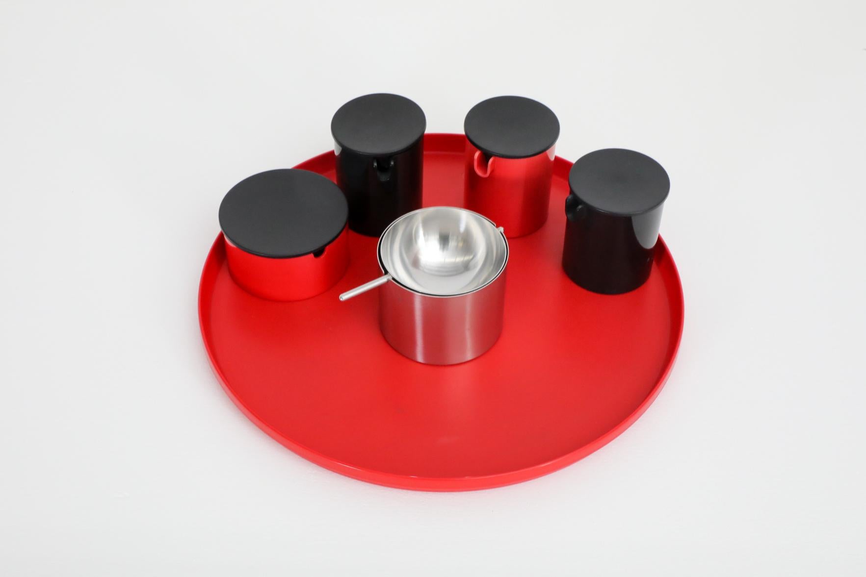 Plastic Stelton Serving Tray and Service Set by Erik Magnussen, Denmark, 1970s For Sale