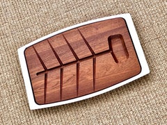 Stelton Stainless Steel And Teak Serving Tray