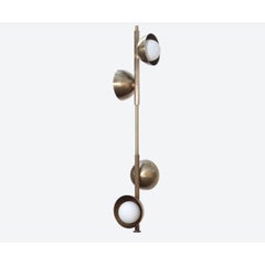 Stem 4 Brass Dome Pendant Lamp by Lamp Shaper