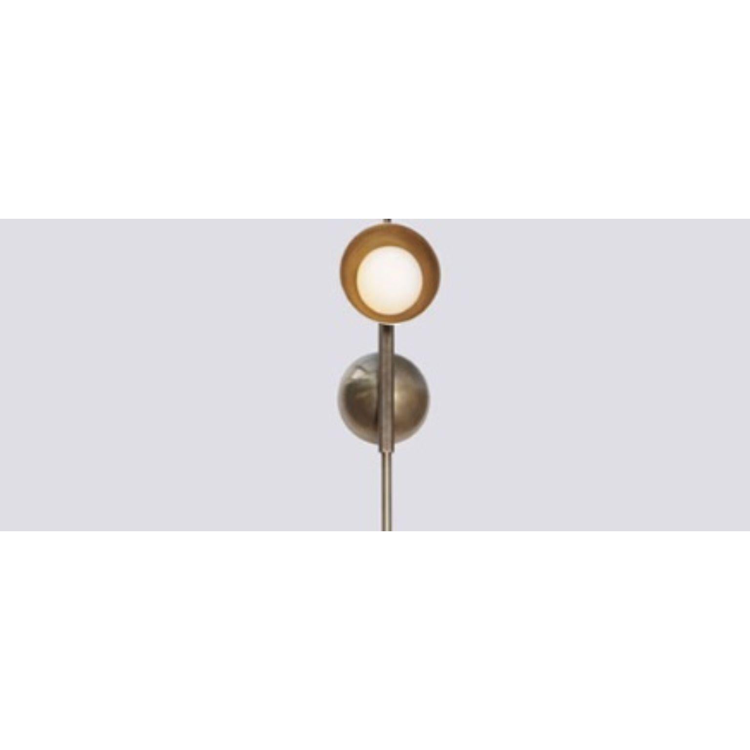 Indian Stem 6 Brass Dome Pendant Lamp by Lamp Shaper For Sale