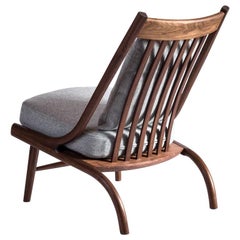 Stem Lounge, Midcentury Inspired Custom-Made in Walnut by Lutz Furniture