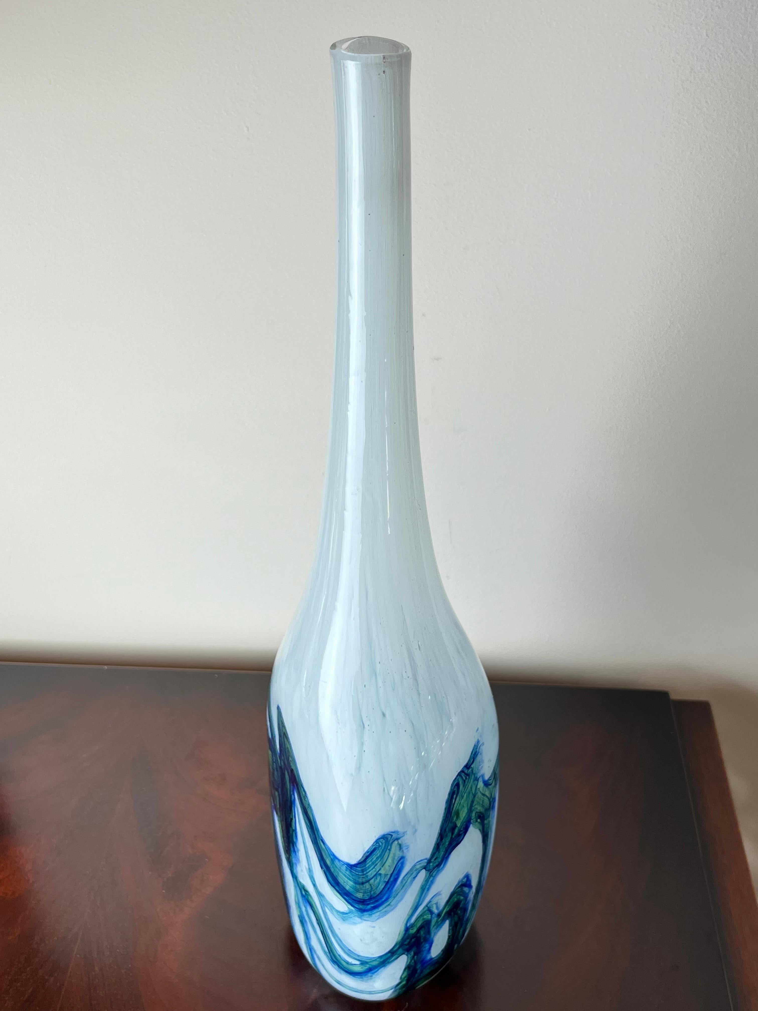 Stem Vase in Polychrome Murano Glass, Italy, 1960s For Sale 3