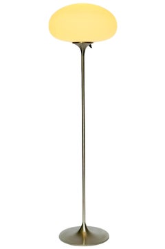 Stemlite Floor Lamp by Designline in Chrome with White Frosted Glass Shade