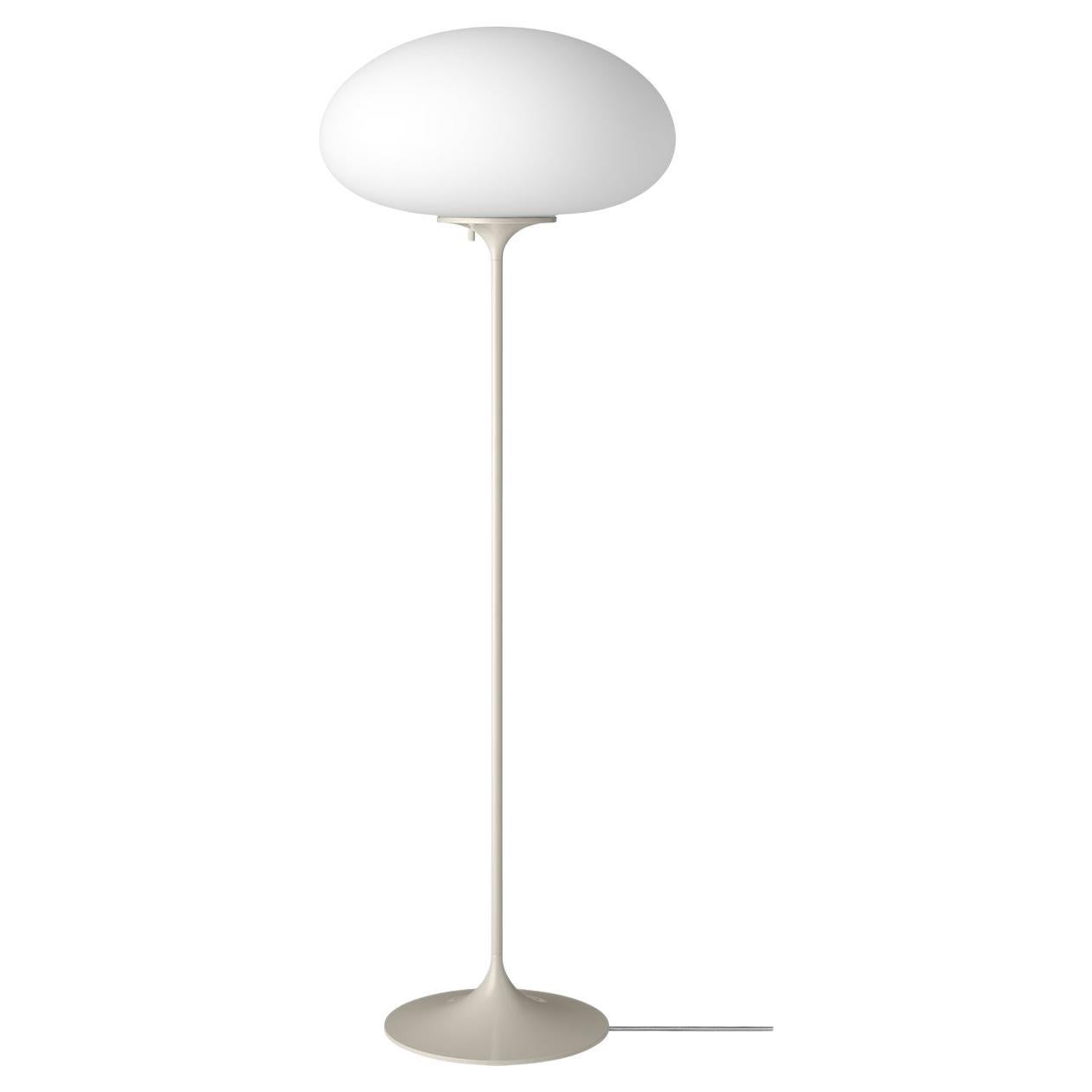 Lampadaire Stemlite - H110, verre dépoli, gris galuchat en vente