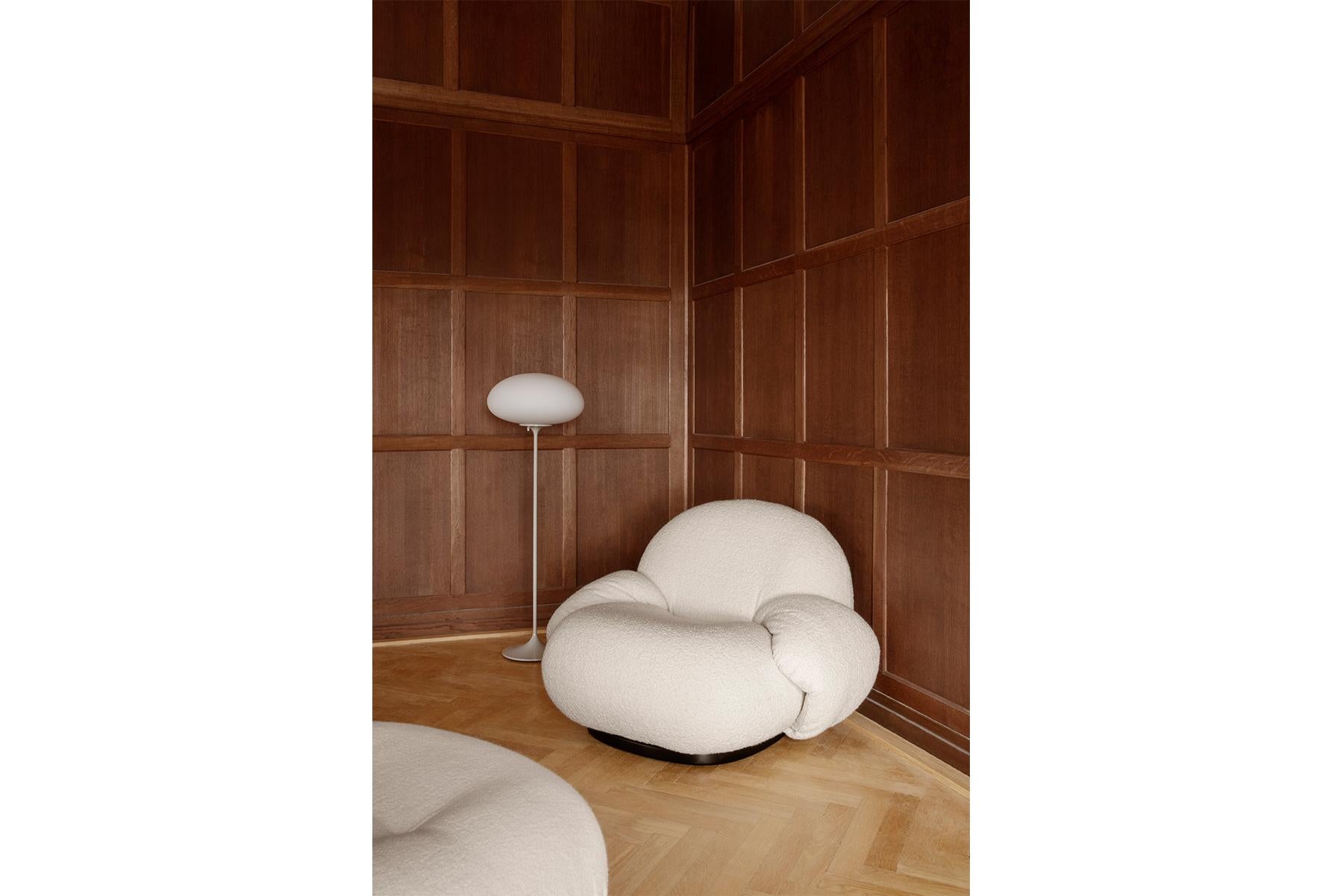 Lampada da terra Stemlite, H150, Vetro smerigliato, Grigio ghiaia in vendita 6