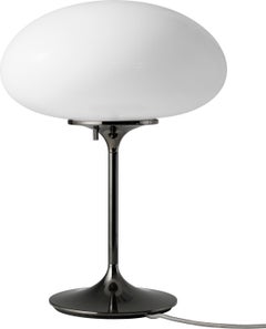 'Stemlite' Opal Glass Table Lamp in Black Chrome by Bill Curry for GUBI