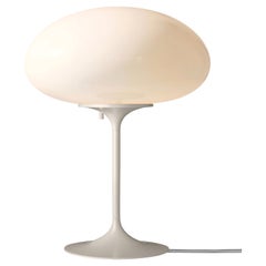 'Stemlite' Opal Glass Table Lamp in Pebble Grey by Bill Curry for GUBI