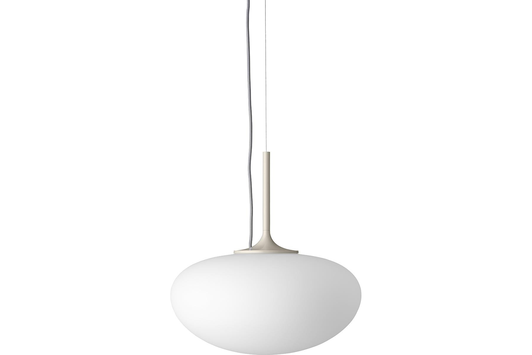 Stemlite Pendant Lamp, Frosted Glass, Black Chrome For Sale 2