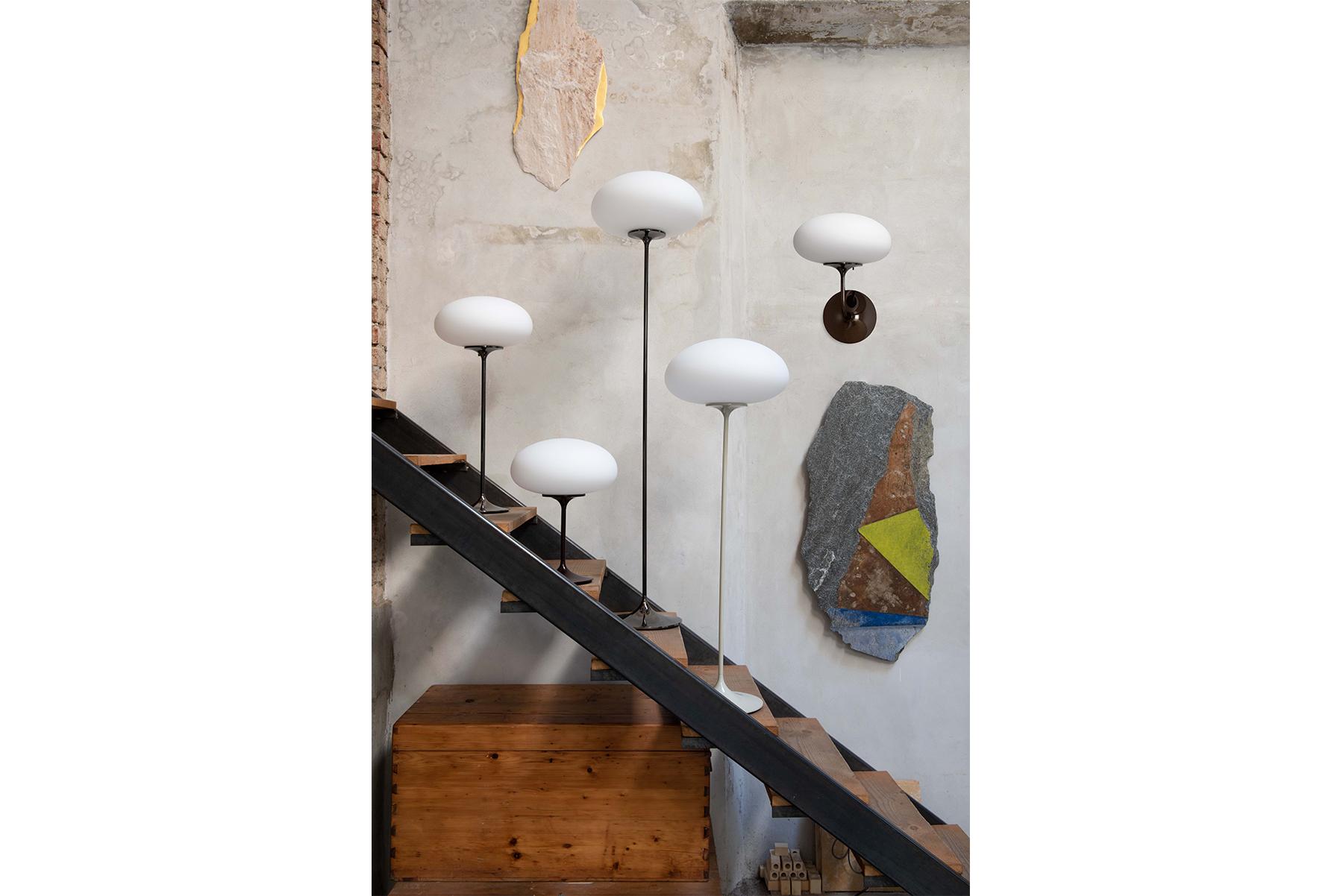 Stemlite Pendant Lamp, Frosted Glass, Pebble Grey For Sale 3