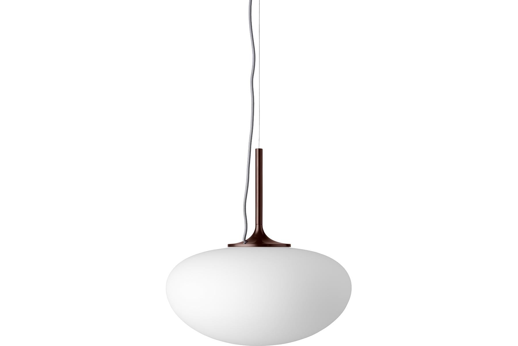 Stemlite Pendant Lamp, Frosted Glass, Pebble Grey In New Condition For Sale In Berkeley, CA