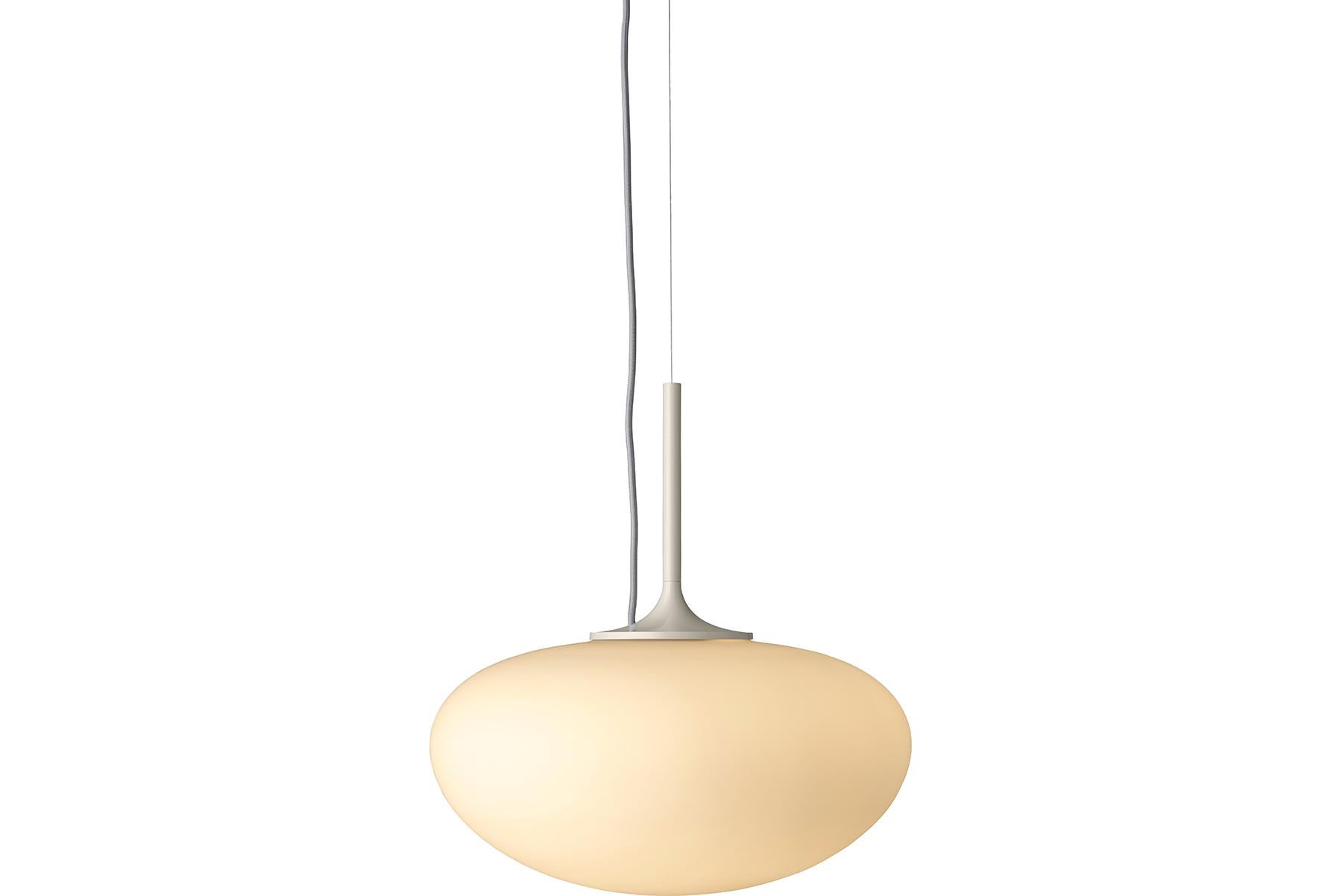 Stemlite Pendant Lamp, Frosted Glass, Pebble Grey For Sale 1