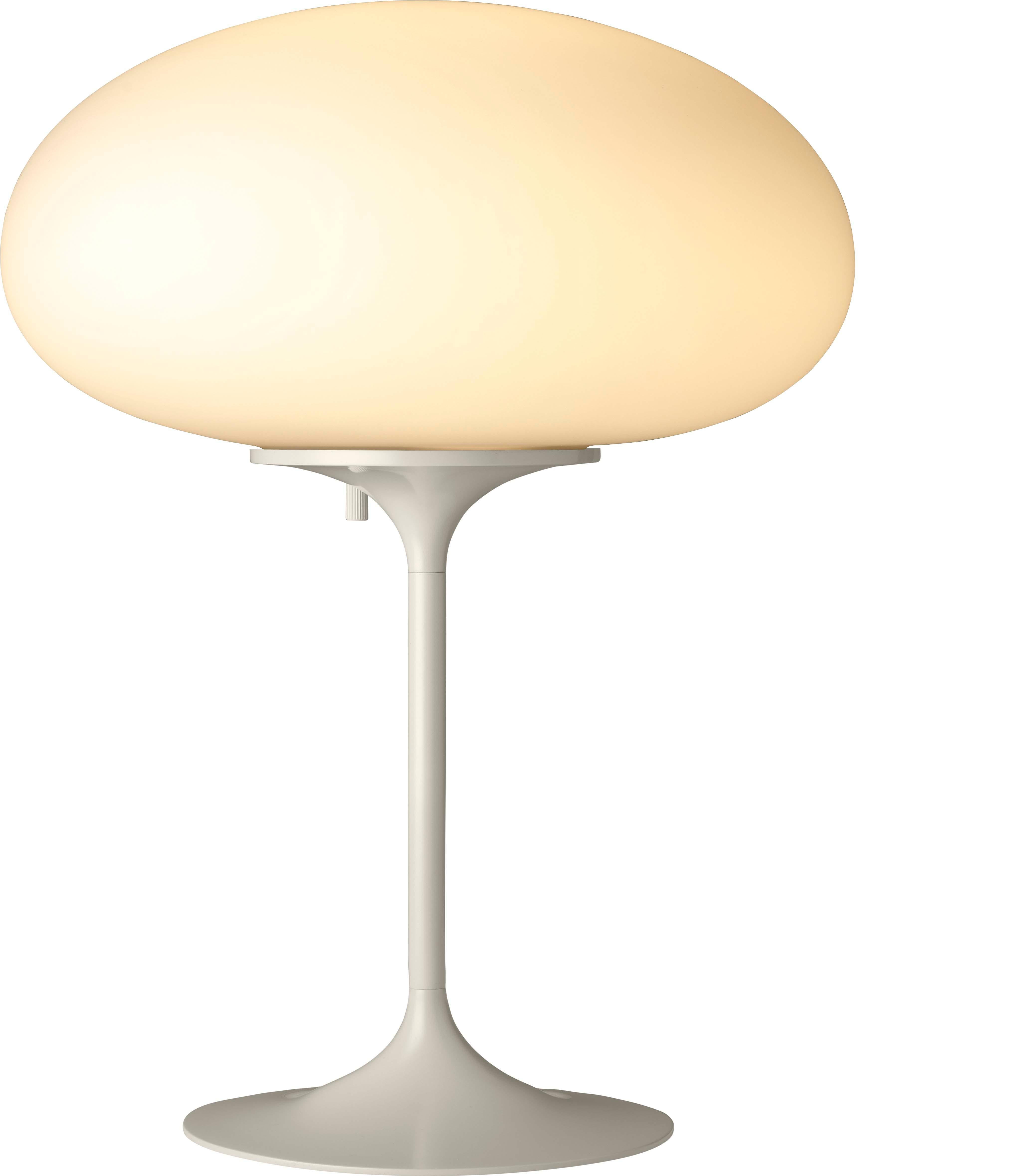 Aluminum Stemlite Table Lamp by Bill Curry for GUBI in Pebble Gray For Sale