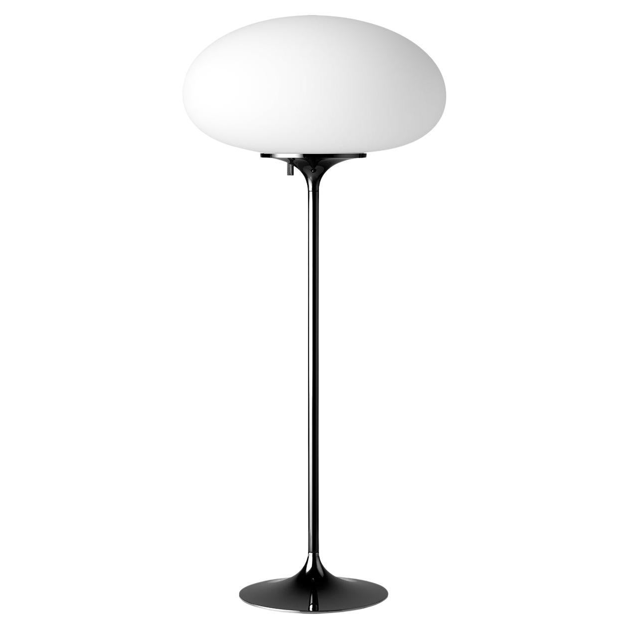 Stemlite Table Lamp, H70, Frosted Glass, Black Chrome