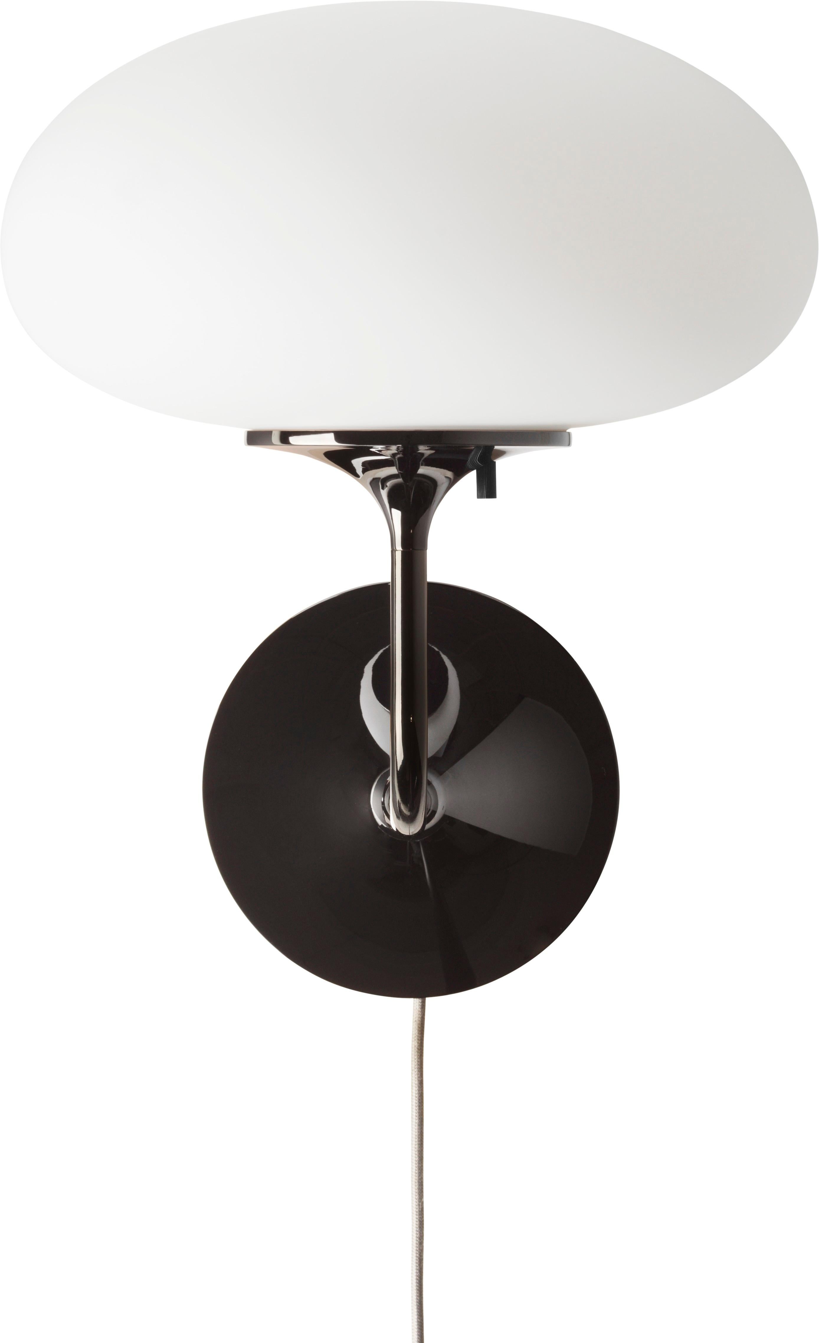 Lampe murale Stemlite de Bill Curry pour GUBI en chrome noir en vente 3