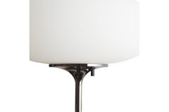 Stemlite Wall Lamp, Frosted Glass, Black Chrome