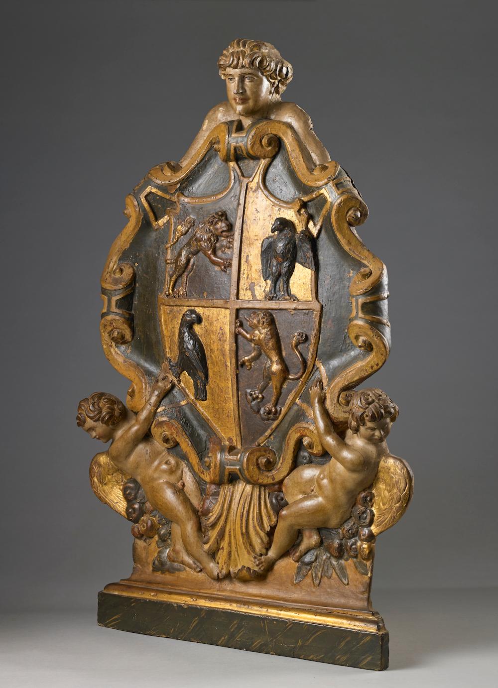 Baroque Armoiries héraldiques du 17e siècle en vente