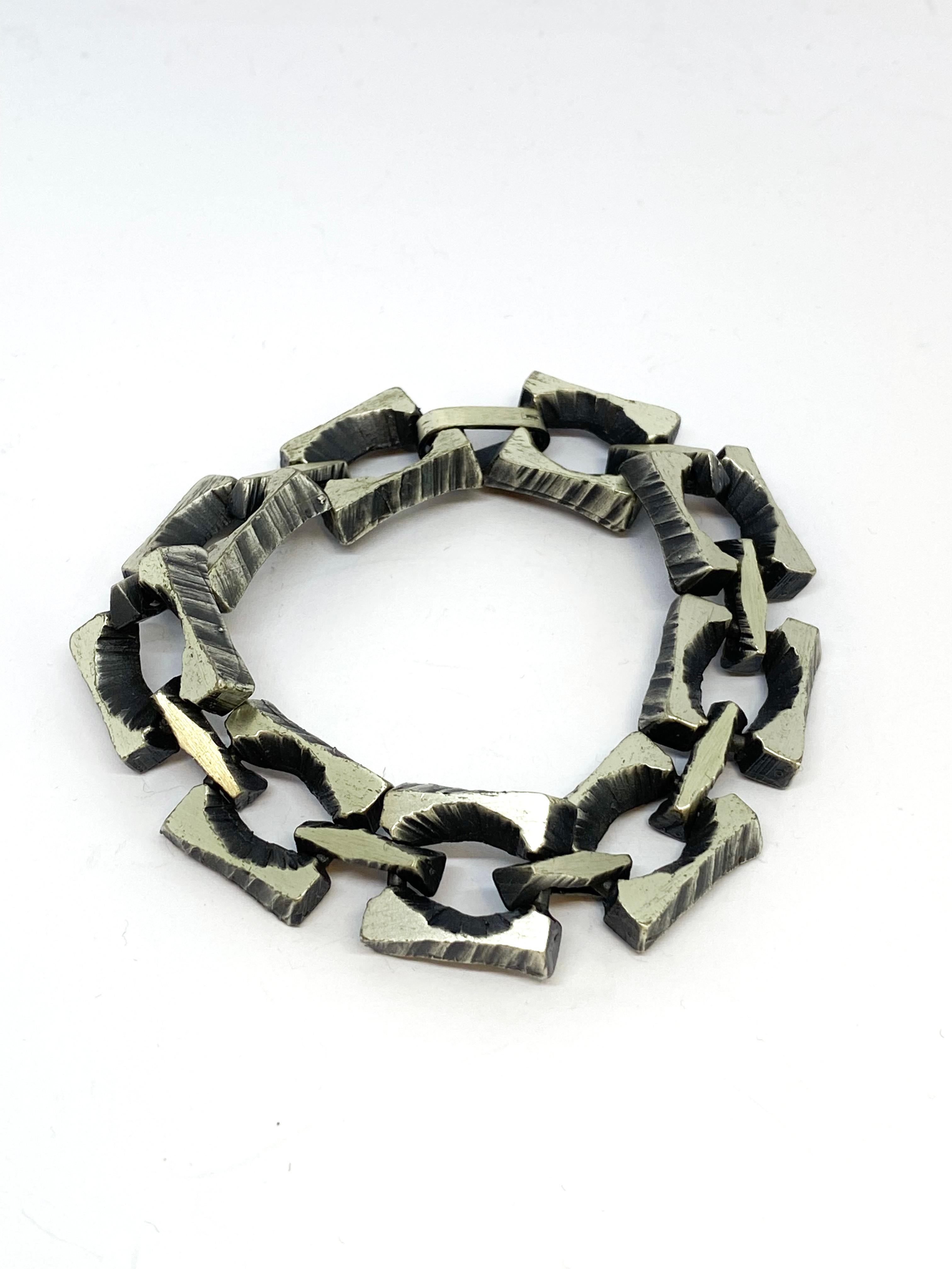 Schmuckset von Sten und Laine aus Sterlingsilber im Brutalismus-Stil und der finnischen Moderne im Angebot 1