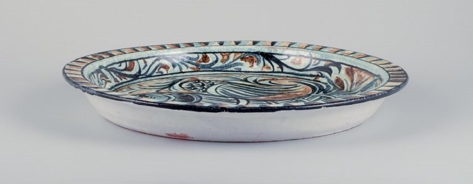 Late 20th Century Sten Lindgren for Porches Algarve. Colossal unique ceramic bowl. 1980