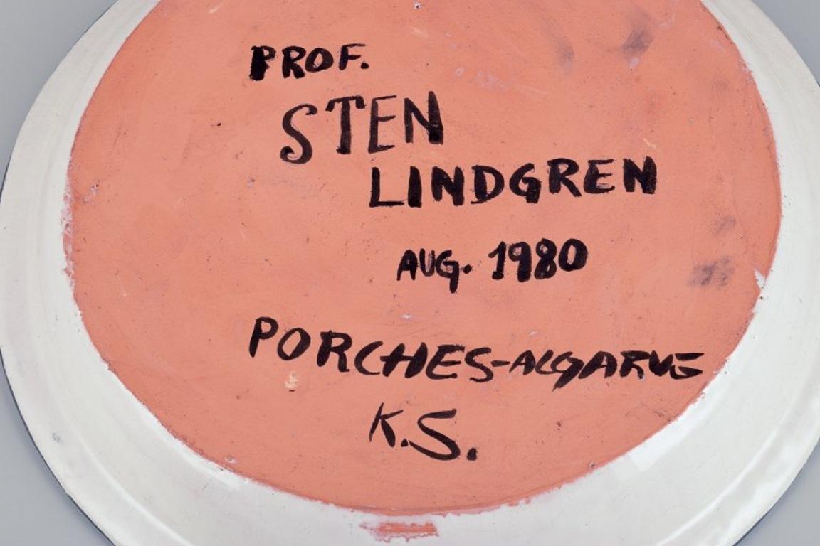 Sten Lindgren for Porches Algarve. Colossal unique ceramic bowl. 1980 1